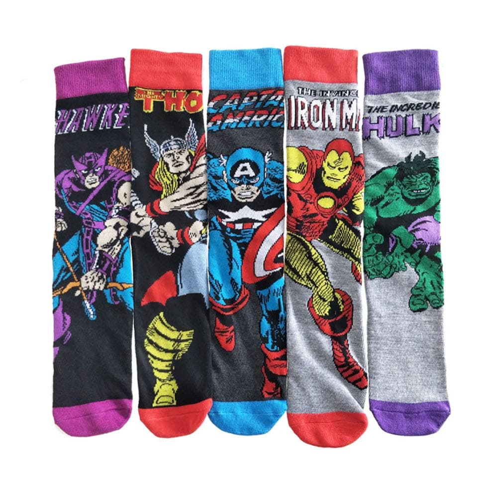 YUMILYMens Comic Dress Socks Novelty Wedding Groomsmen Socks Size 8-13 MultiPack