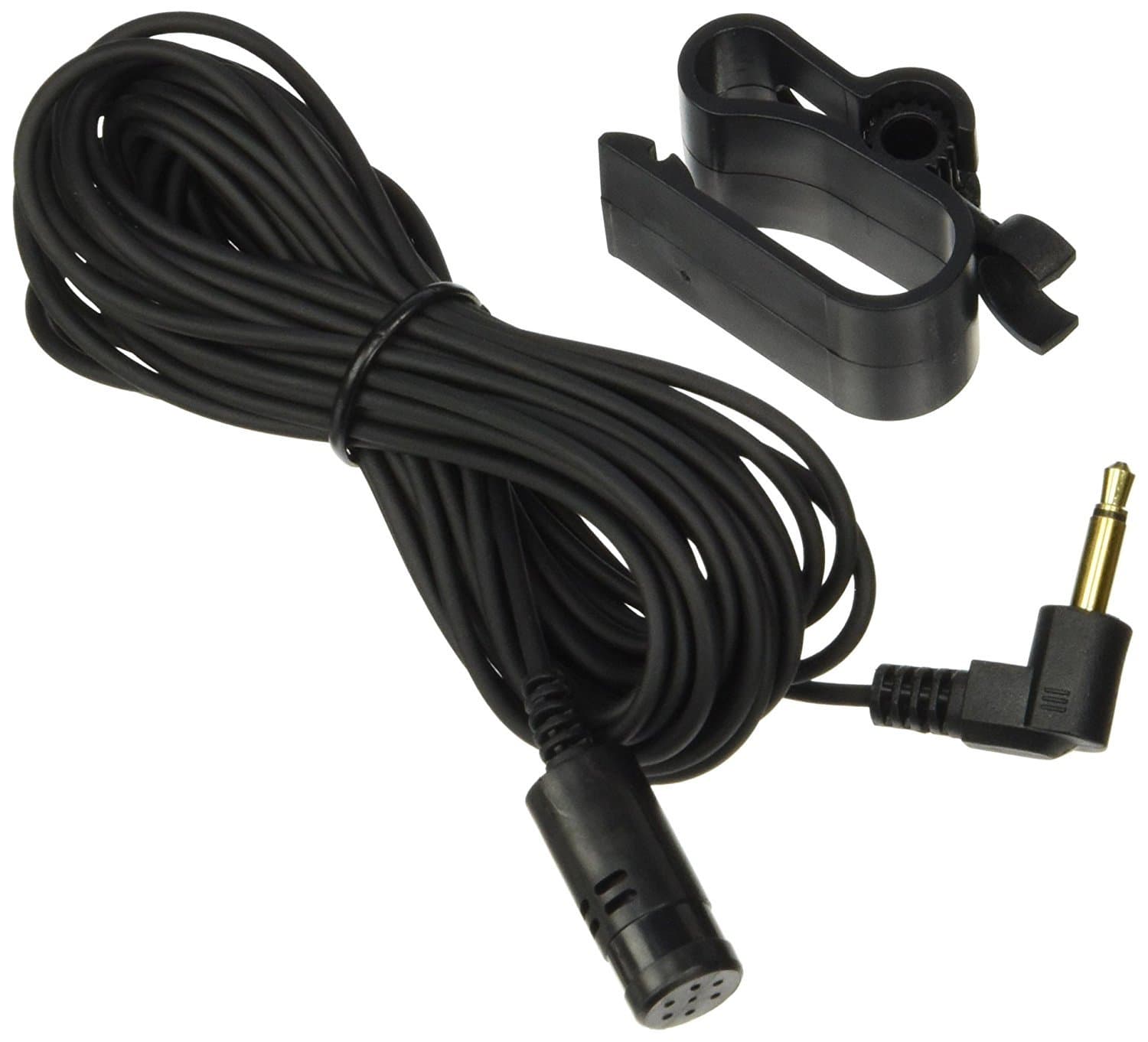 Universal for Kenwood JVC Sony Jensen Alpine Replacement Bluetooth Microphone Mic 3.5mm Jack Long Cable Assembly For All Bluetooth Enabled Car Stereo CD DVD Player Radio Navigation BT with Clip Mount