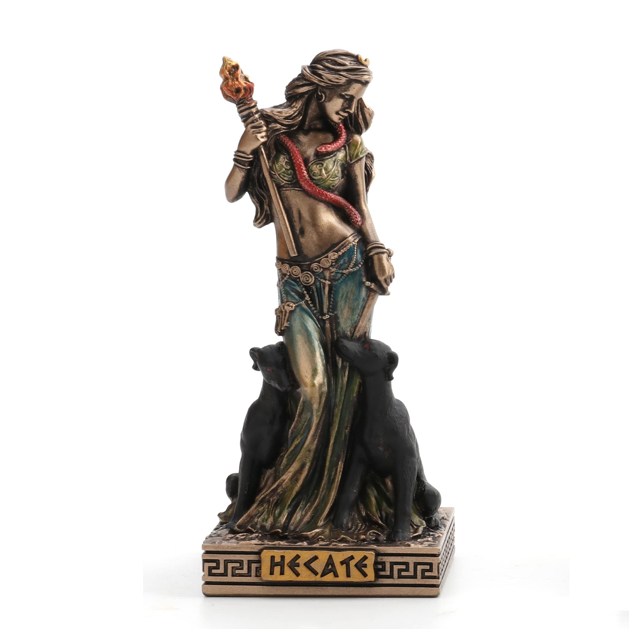 Veronese Design Hecate Greek Goddess of Magic Resin Hand Painted Miniature Figurine, Black (WU78025AP)