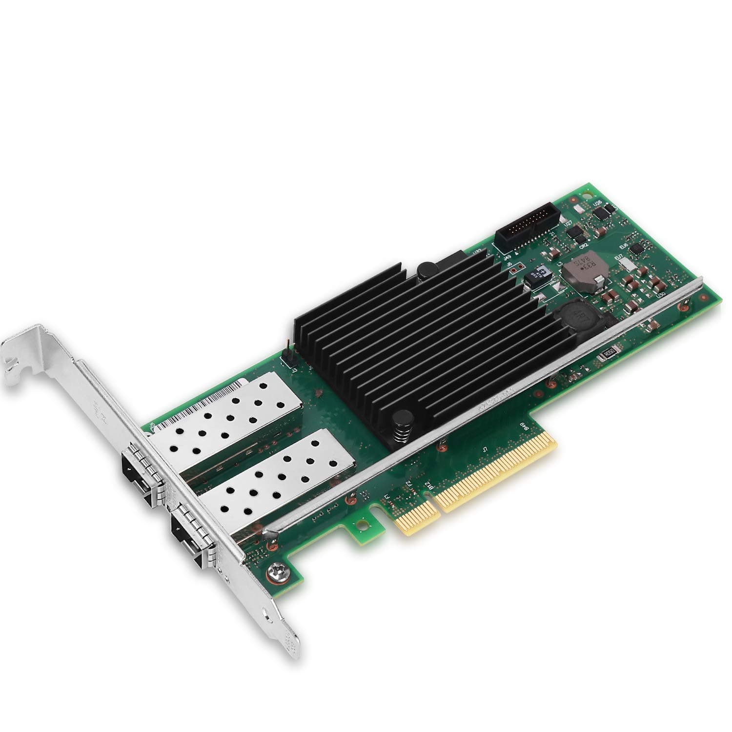 Vogzone 10Gb PCI-E NIC Network Card for Intel X710-DA2,100MbE/1GbE/10GbE Dual SFP+ Ports, with Intel X710-BM2 Chip,10GbE PCI Express 3.0 X8 Ethernet Adapter Support Windows/Linux/VMware