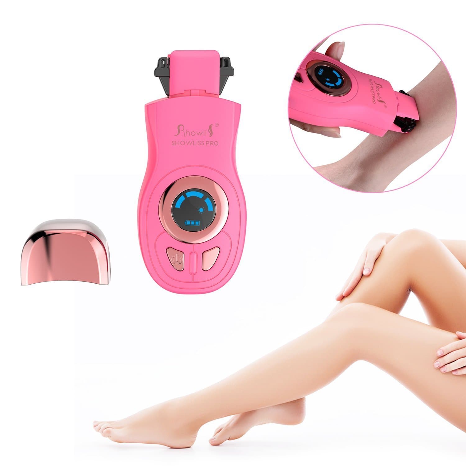 Hair Removal Machine, Hair Removal with Dual Thermal Fuse Heating System (Pink)