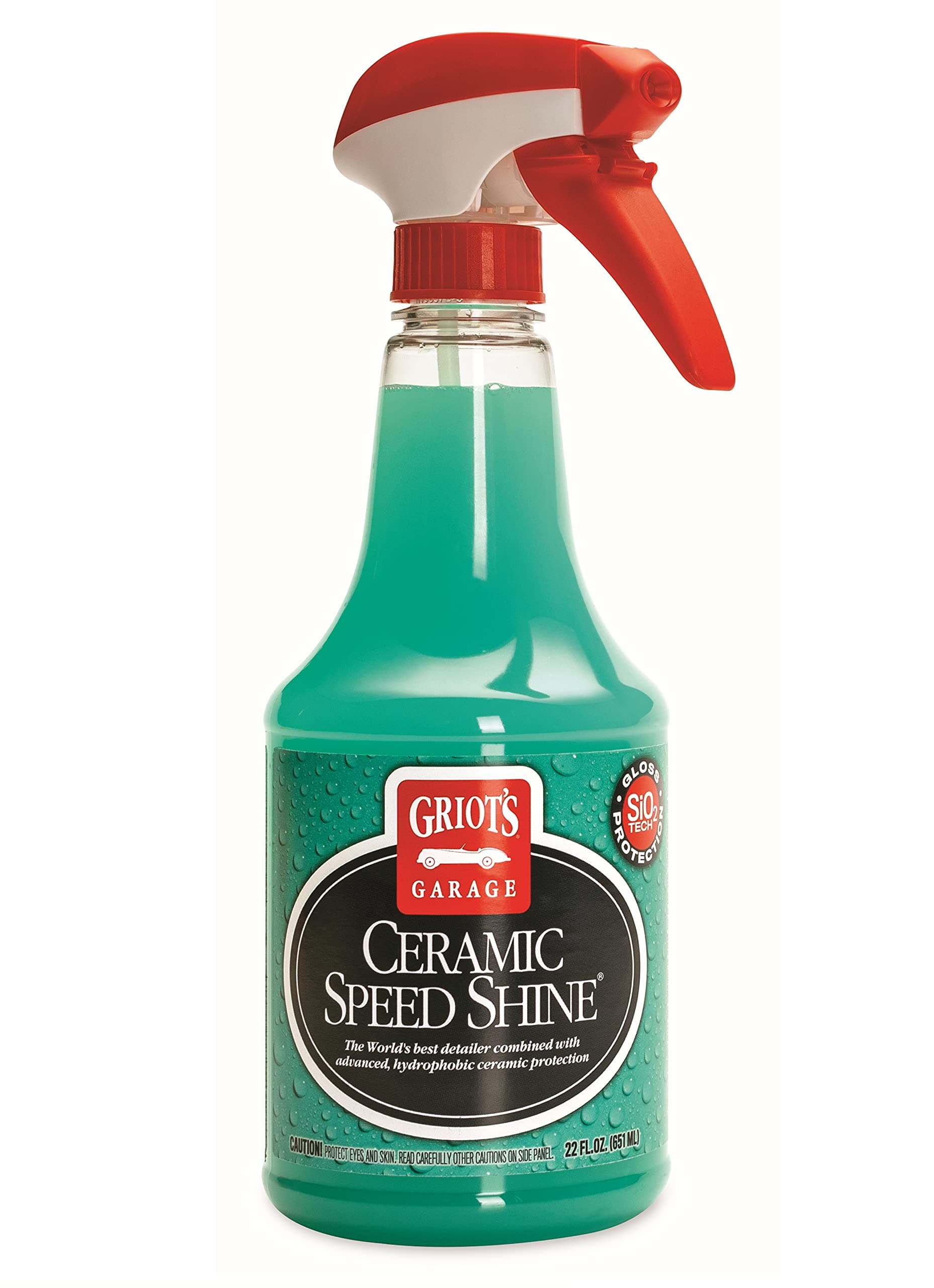 Griot's Garage 10945 Ceramic Speed Shine 22oz – Quick Detailer & Clay Lubricant, Clean & Protect Your Vehicle