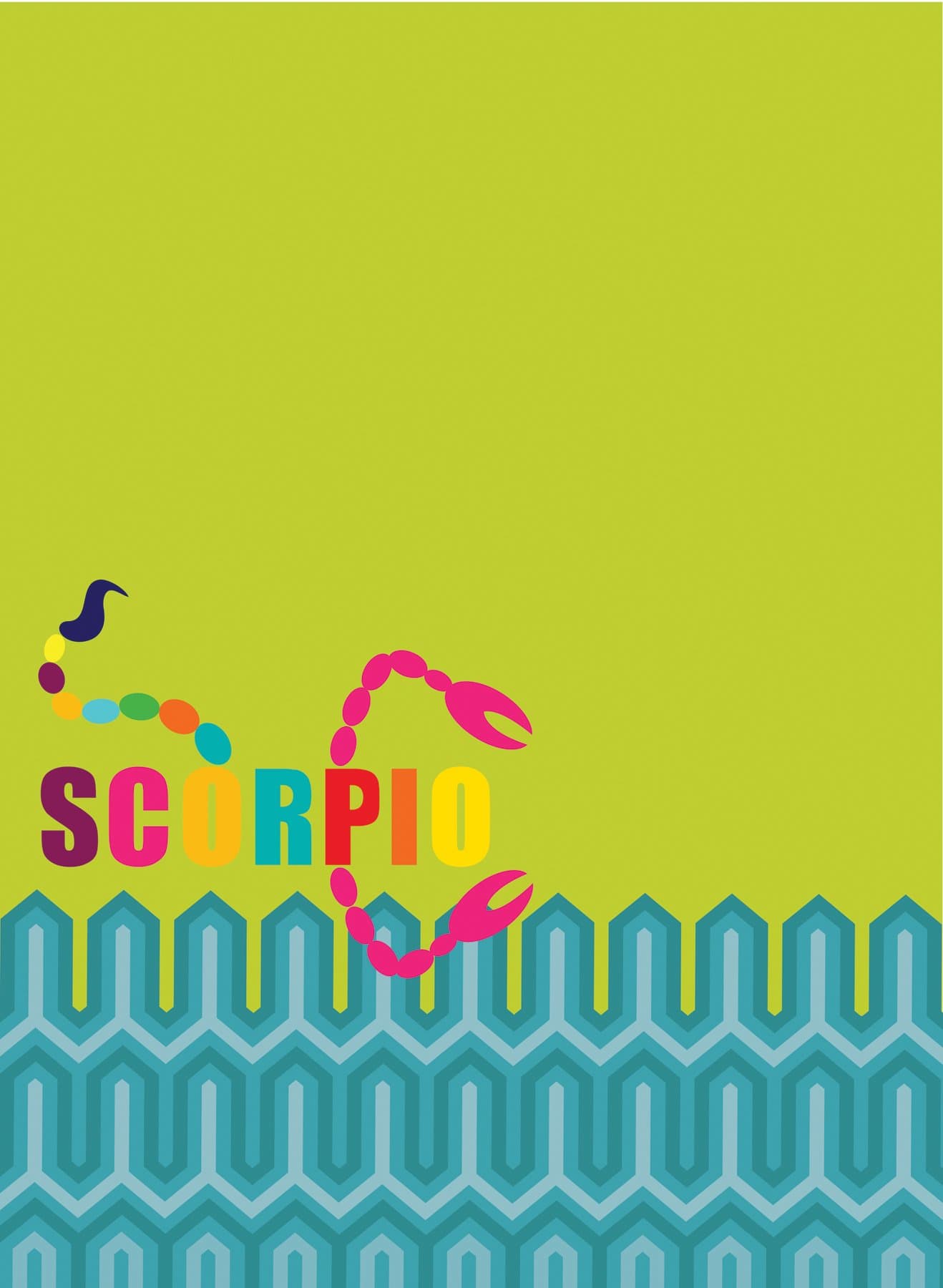 Jonathan Adler WallPops WPE0205 Scorpio Dry Erase Board Wall Applique