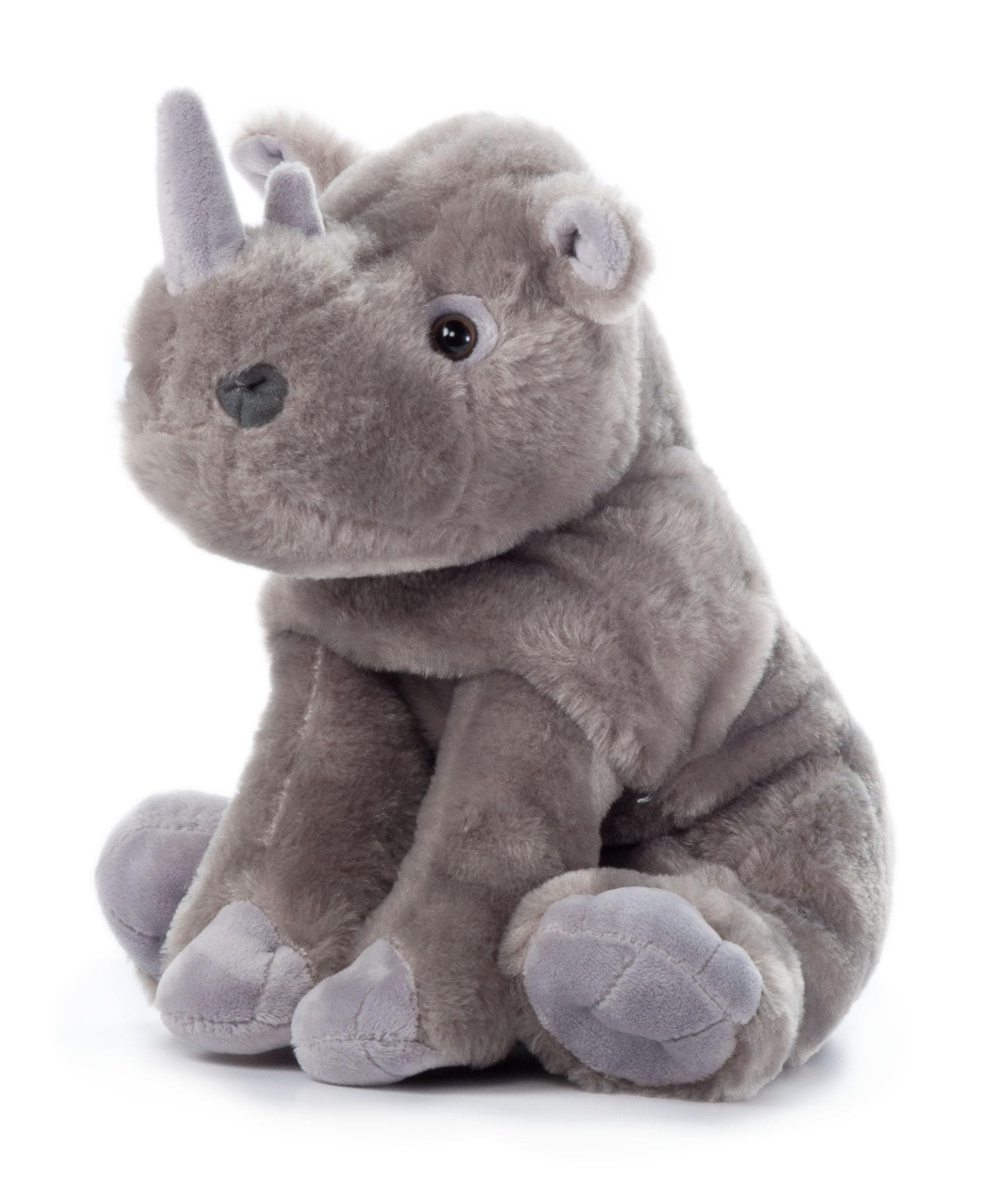 The Petting Zoo Rhino Stuffed Animal, Gifts for Kids, Wild Onez Zoo Animals, Southern Rhino Plush Toy 12 inches