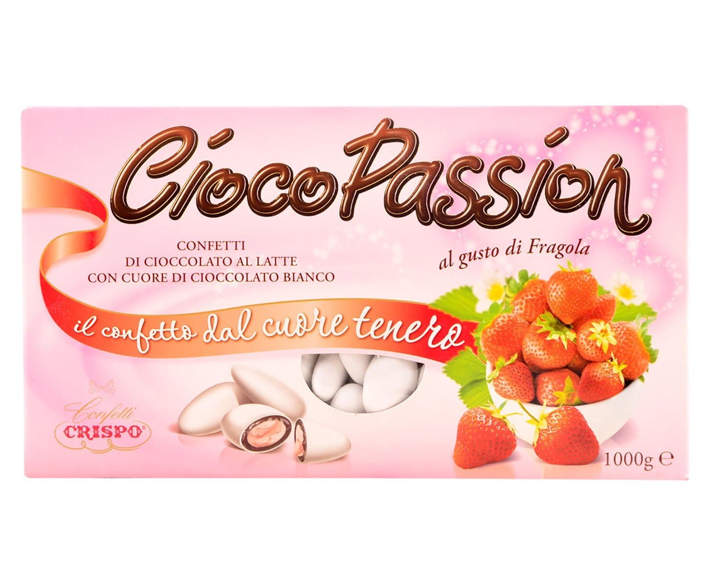 Confetti Crispo CiocoPassion Gusto Fragola kg.1