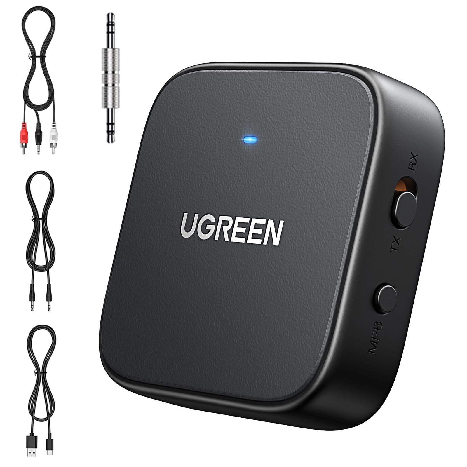 UGREEN Bluetooth 5.2 Receiver Transmitter with Audio Cable