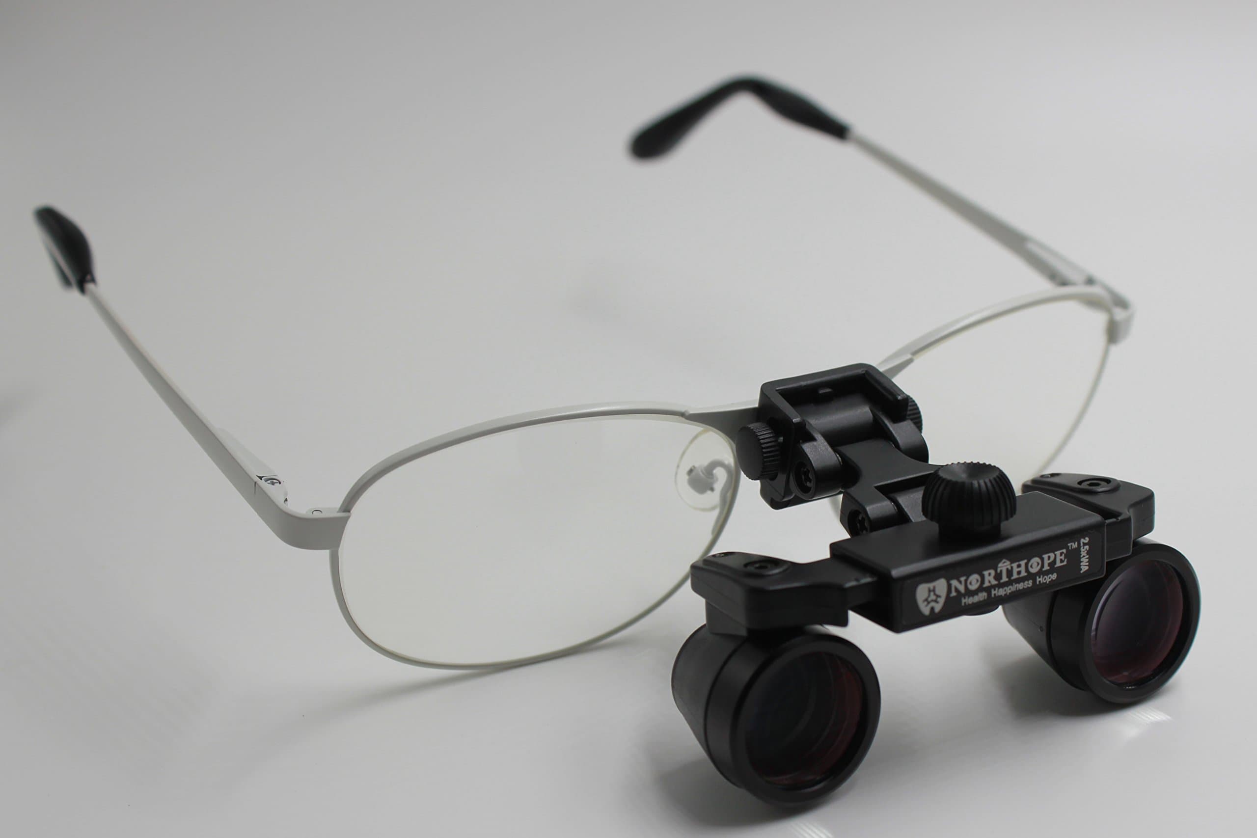 NORTHOPE Ultra-light High-definition Waterproof L60G 2.5XWA Surgical Medical Binocular Dental Loupes with Titanium Frame