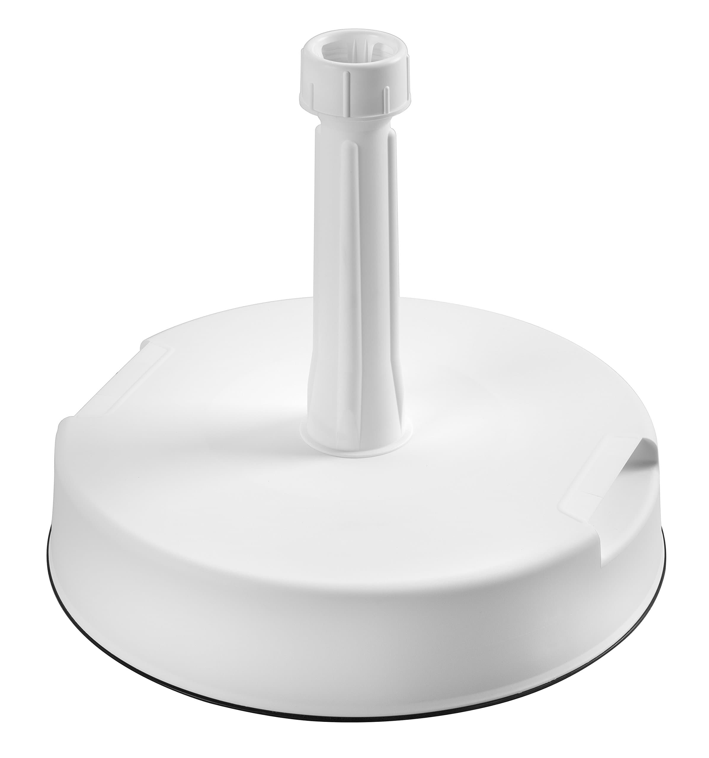 Schneider concrete umbrella stand, white, ca. 20 kg