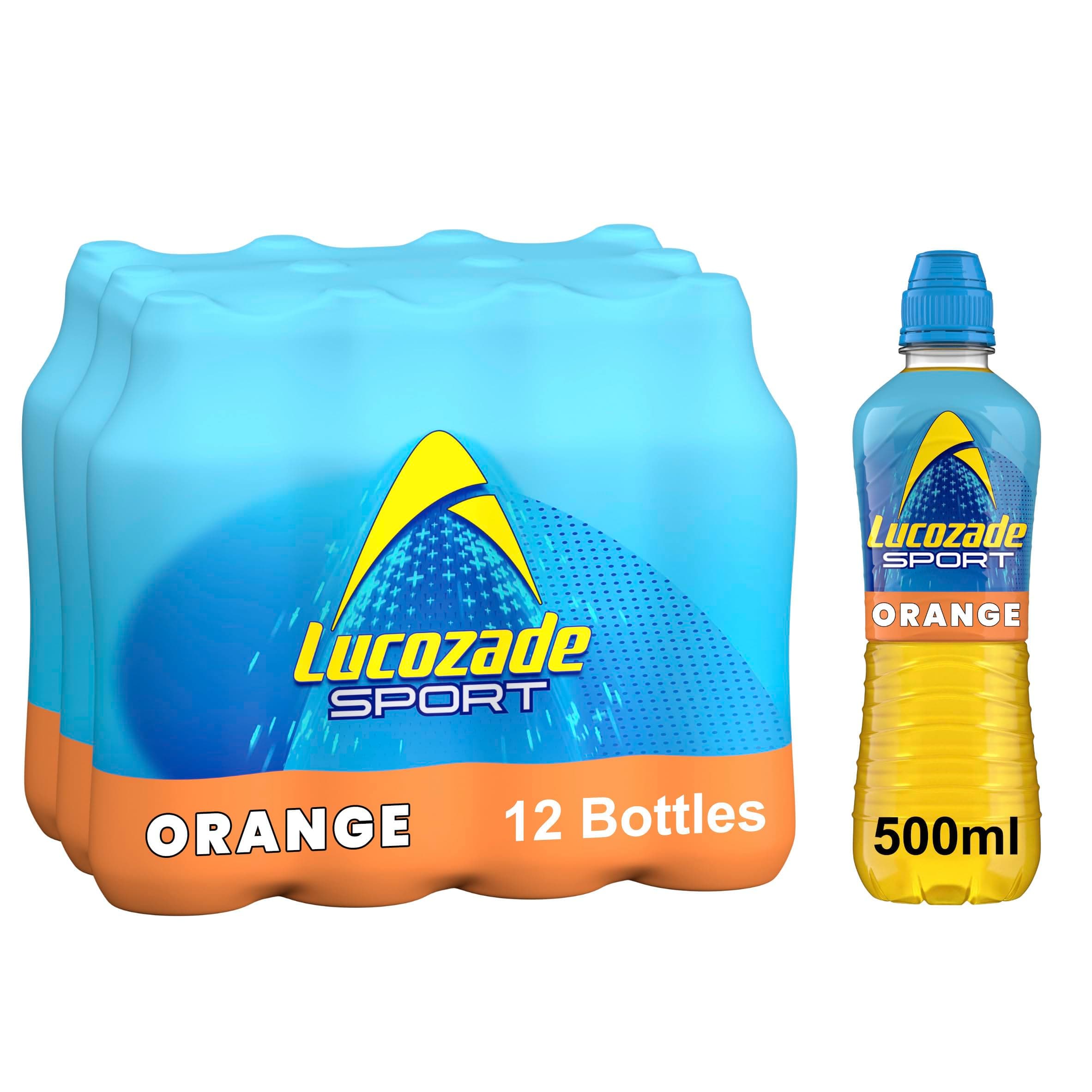 Lucozade Sport Body Fuel - Orange 12x500ml| Isotonic sports drink, with Electrolytes and Vitamin B3 | Still | Bursting with Flavour - Packaging May Vary