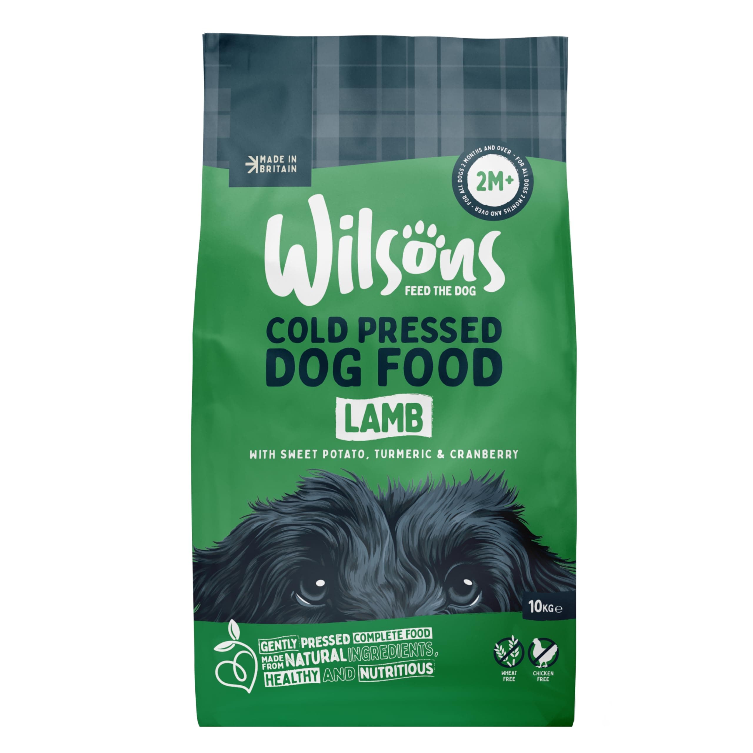 Wilsons - Cold Pressed Dog Food - Complete Dry Meal with Natural, Hypoallergenic Grain Free Ingredients - Introduce Gradually for Best Results - Suitable for Adult Dogs and Puppies 2 Months+ (10kg)