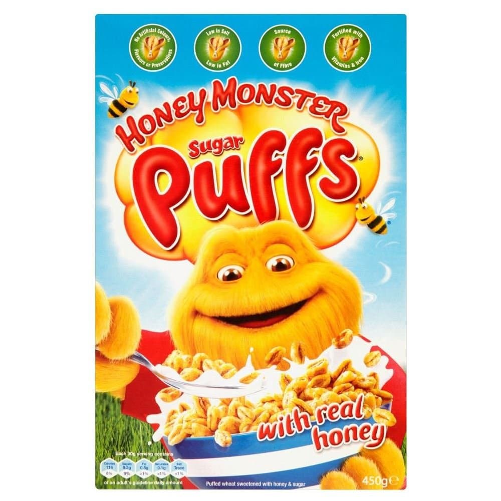 Honey Monster Foods Sugar Puffs (450g)