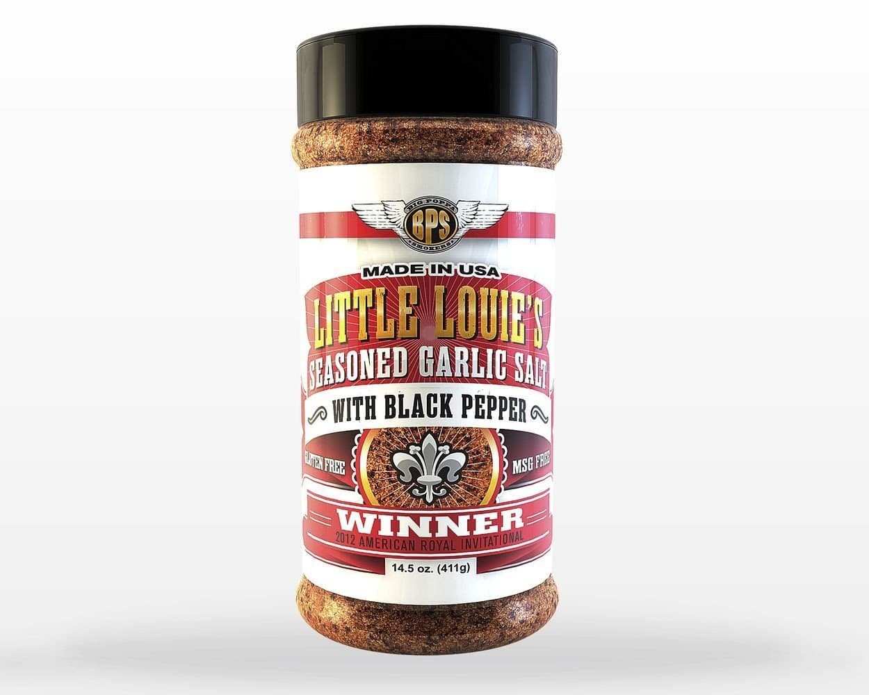 Big Poppa Smokers 'Little Louie's' Seasoned Garlic Salt with Black Pepper - 411g (14.5 oz)