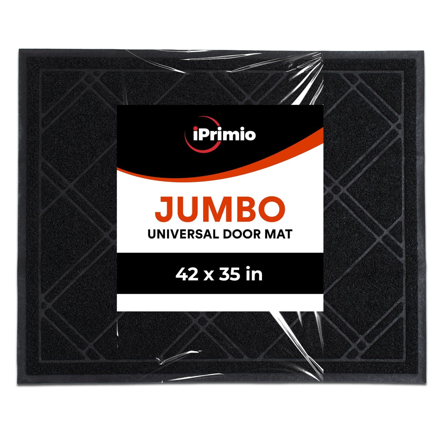 SlipToGrip Universal Entryway Door Mat - 42 x 35 Inch Plaid Floor Mat for Indoor and Outdoor Use - No-Slip, Washable, Patio, or Garage