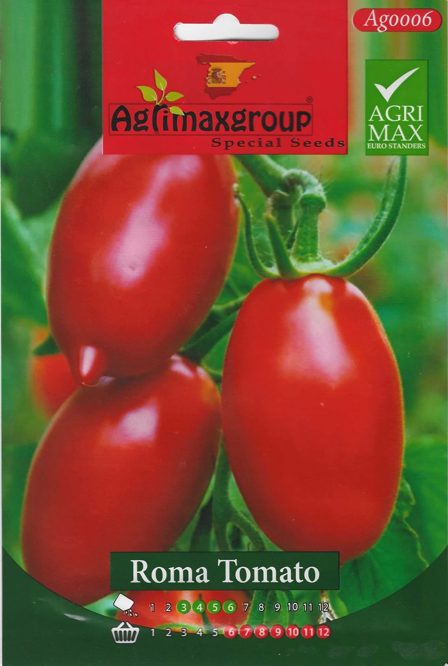 Tomato Premium Quality Seeds Agrimax Spain by DXB Garden (Roma Tomato)