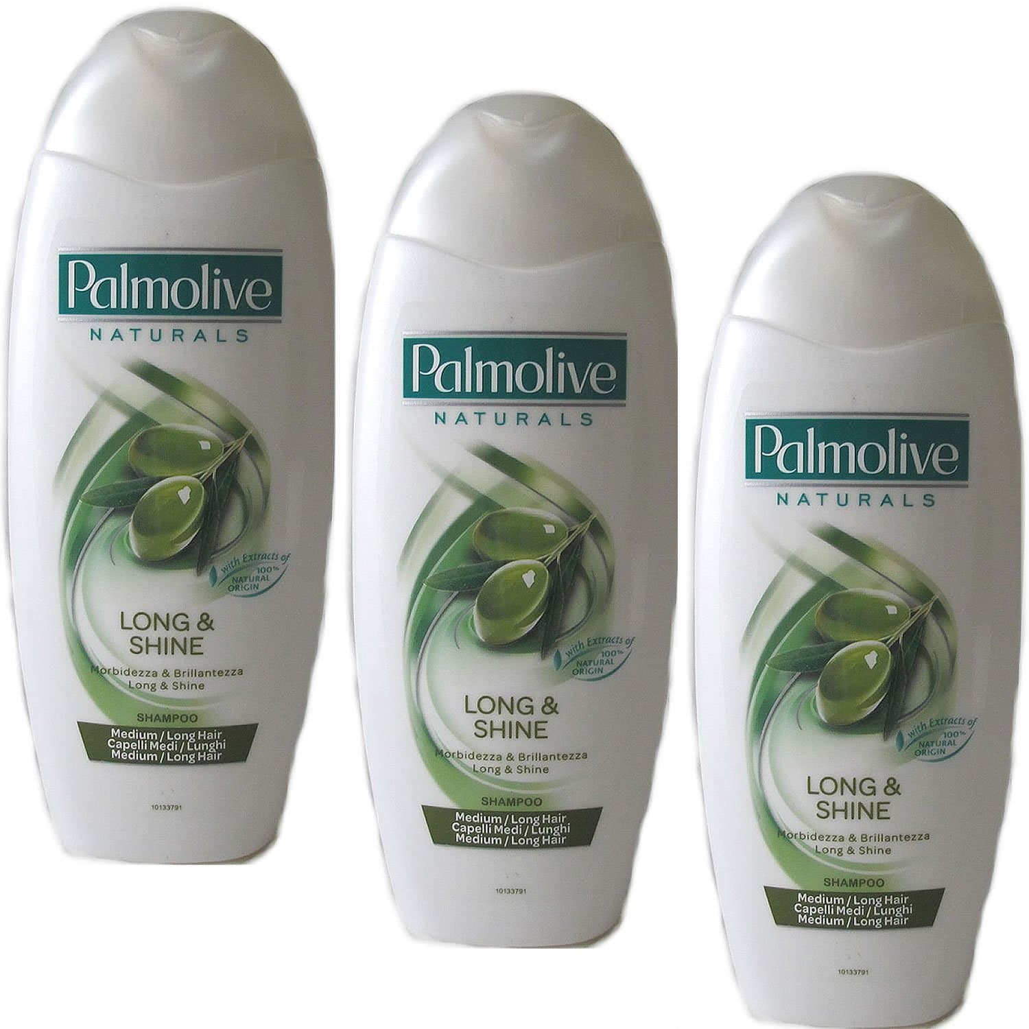 Palmolive Naturals Long & Shine Shampoo for Medium/Long Hair 350 ml (Pack of 3)