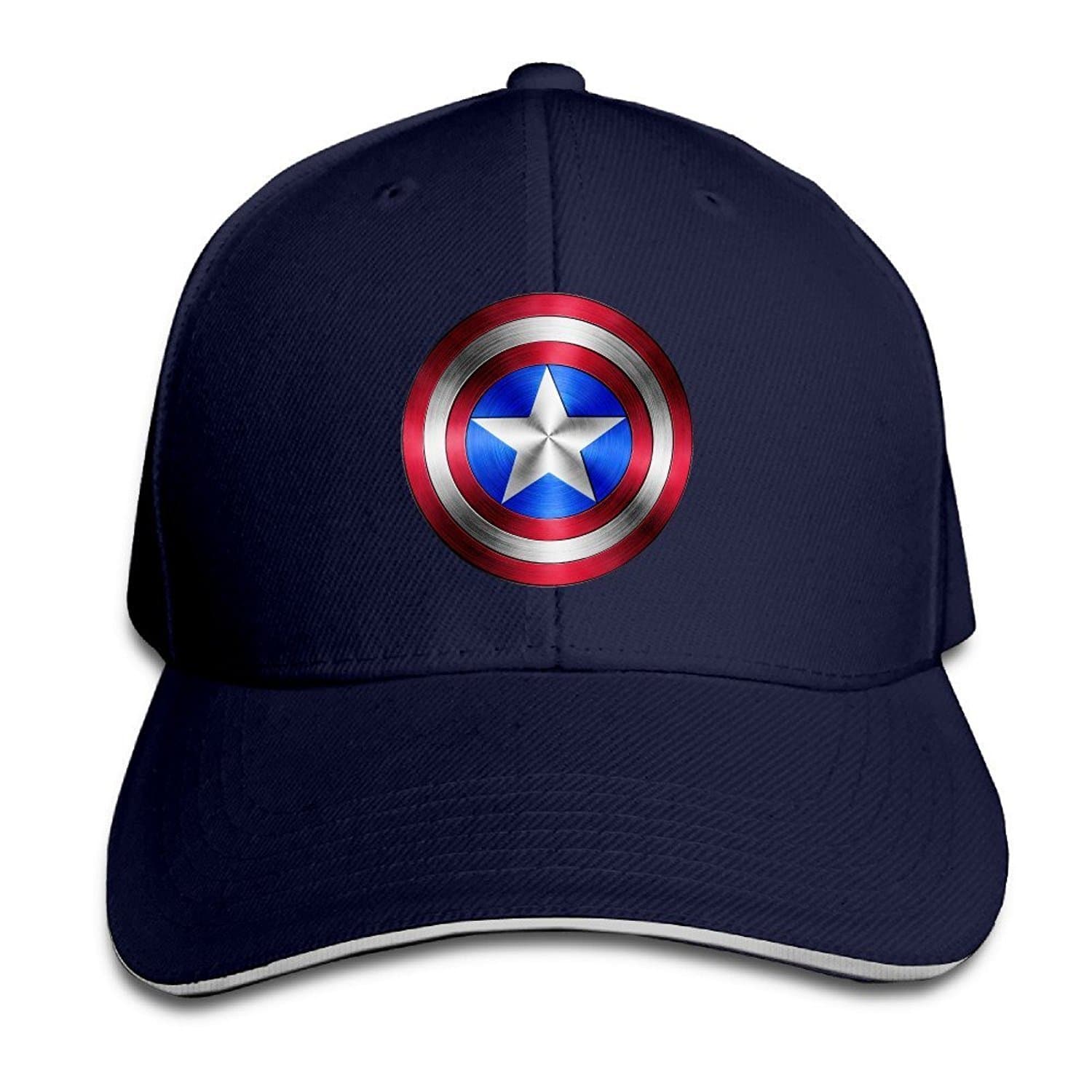 Waiting Captain America Super Hero Fashion Sandwich Baseball Cap Hats