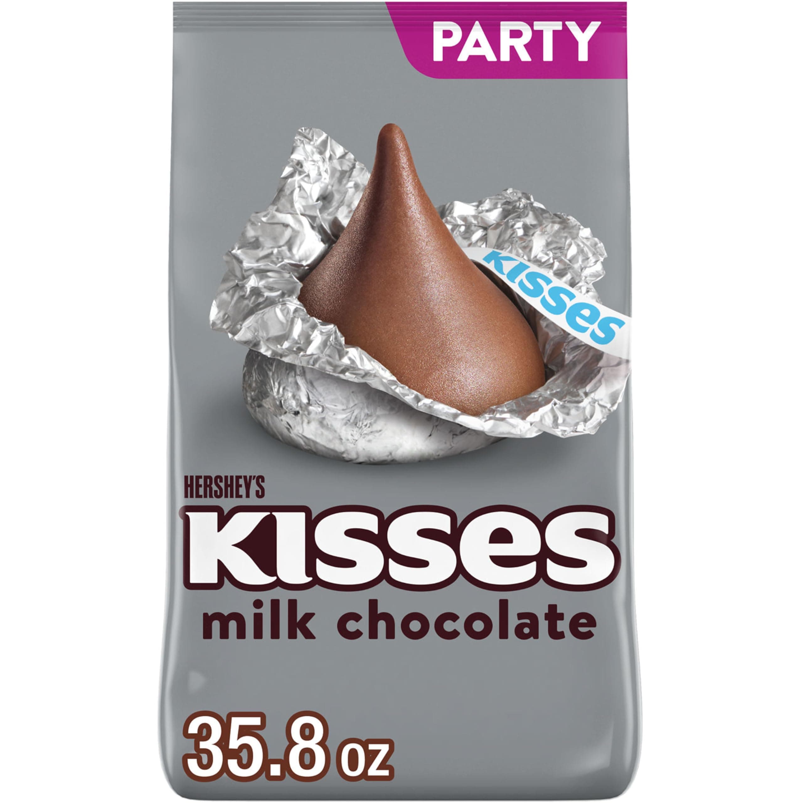 Hersheys, Kisses Party Pack - Milk Chocolate Treat, World Famous Sweets, Gluten Free - 35.8 OZ, 1.01 kg