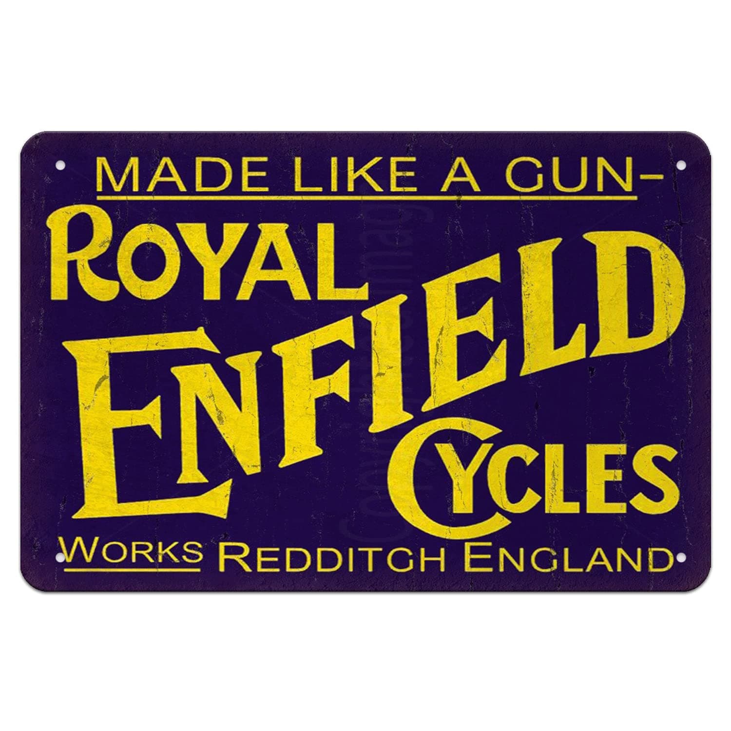 Royal Enfield Retro Metal Tin Sign Royal Poster Home, Garage, Man cave, Plate, Cafe, Pub, Motel Art Wall Decor 8x12 Inches