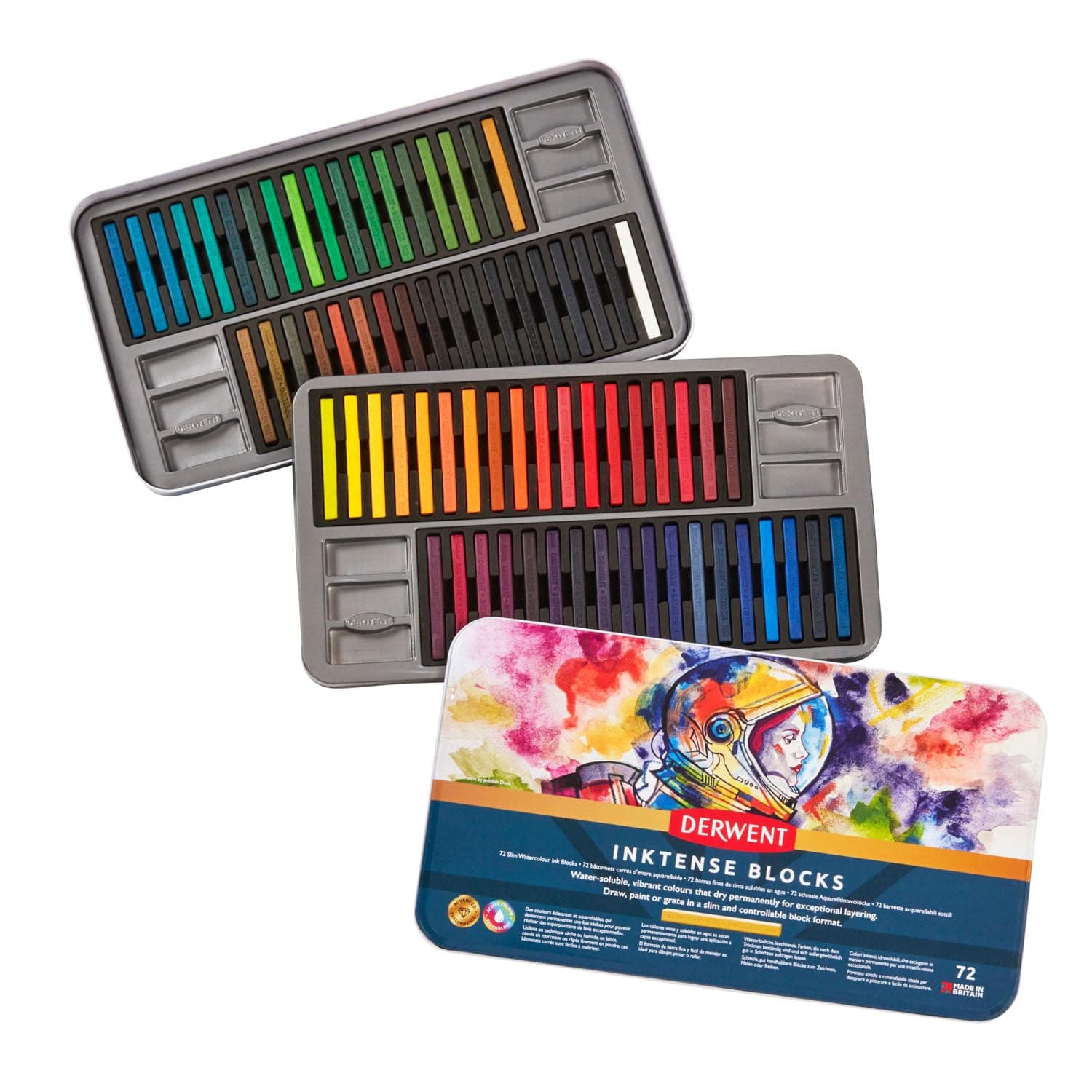 Derwent Inktense Block 72 Tin