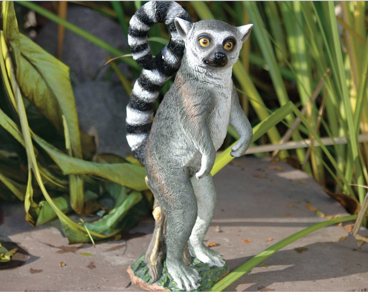 Exotic Madagascar Lemur Garden Statue