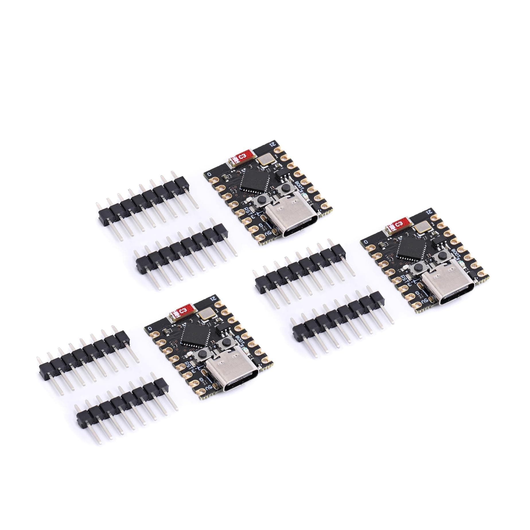 Teyleten Robot ESP32-C3 Development Board ESP32 Supermini Development Board ESP32 Development Board WiFi Bluetooth 3pcs