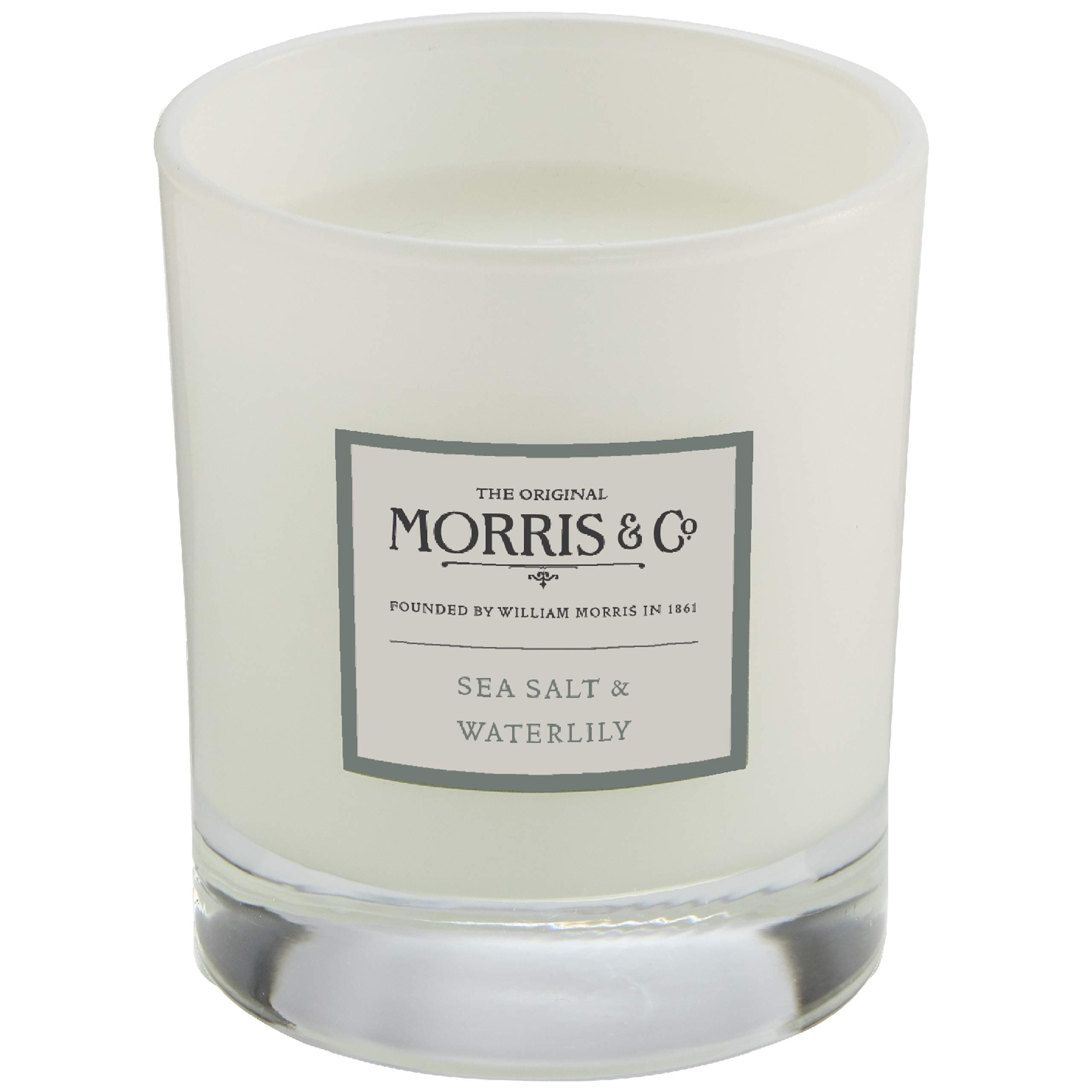 Sea Salt & Waterlily by MORRIS & Co Scented Candle in Fabric Drum