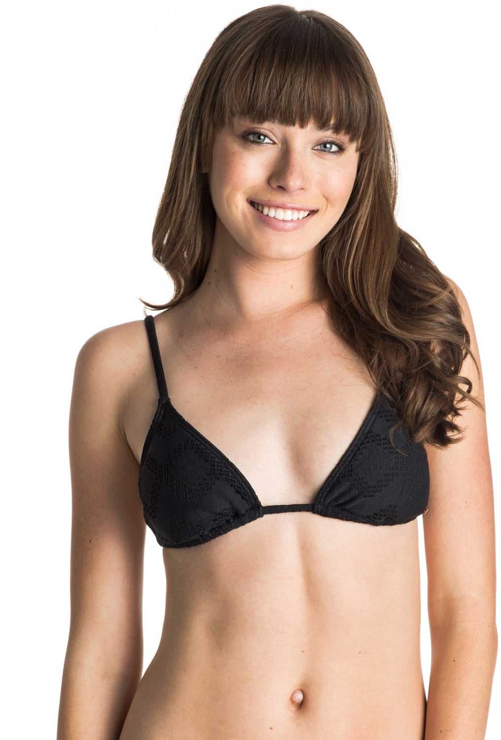 RoxyJuniors' Lacy Days Sliding Triangle Bikini Top