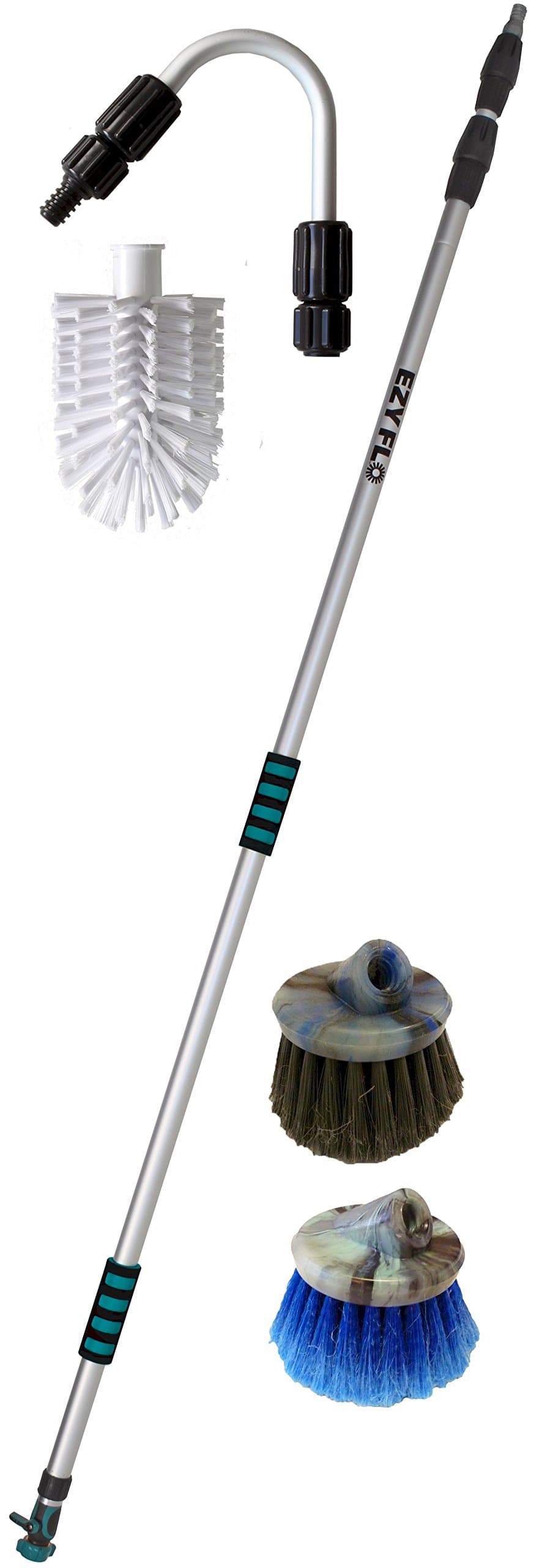 Deluxe High Reach Gutter/Window/Patio Cleaning Kit Silver