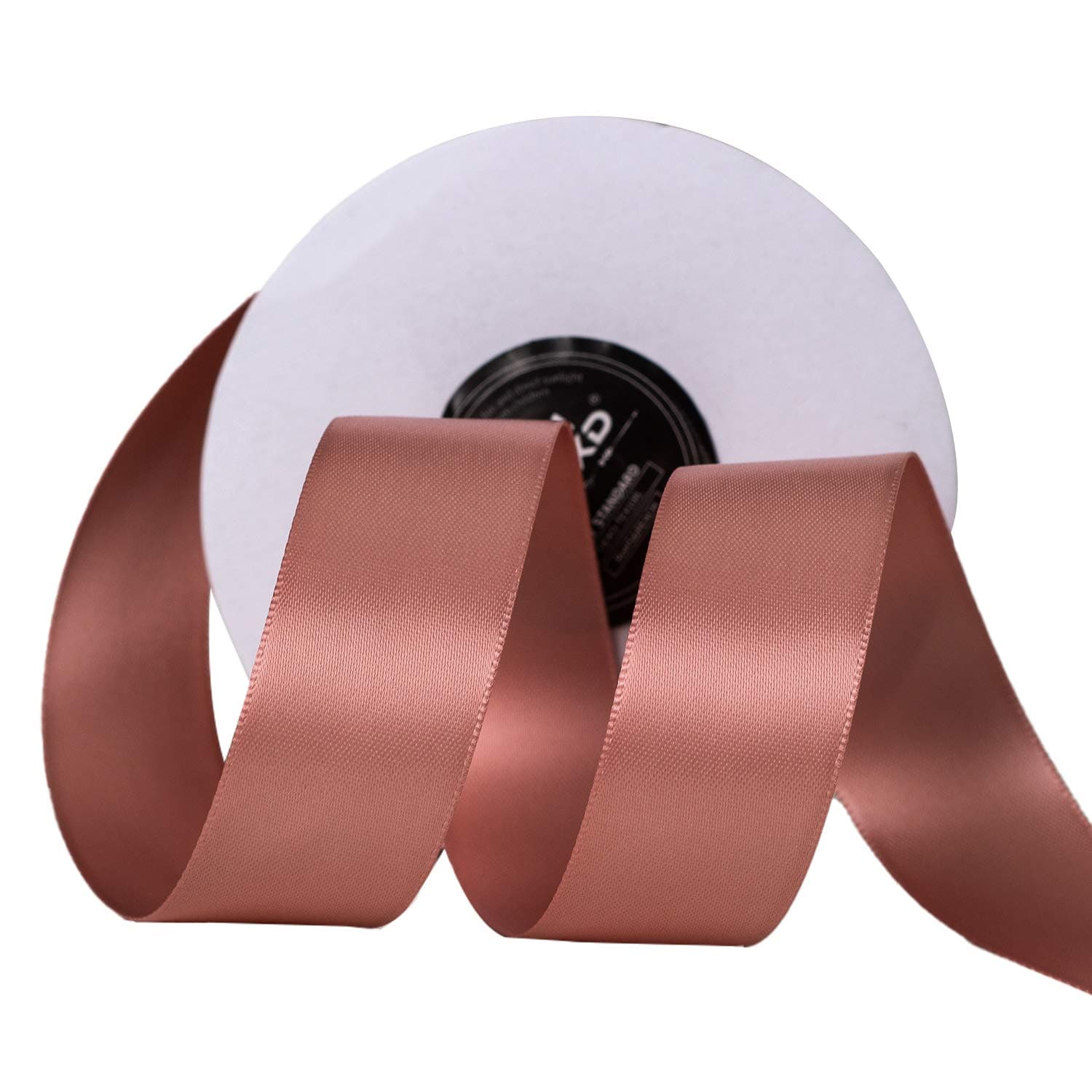 NOYI TRAXD 20 Yards Dusty Pink 1 inch Wide Double Faced Polyester Satin Ribbon for Craft,Wedding,Gift Wrapping,Bow Making & Other Projects