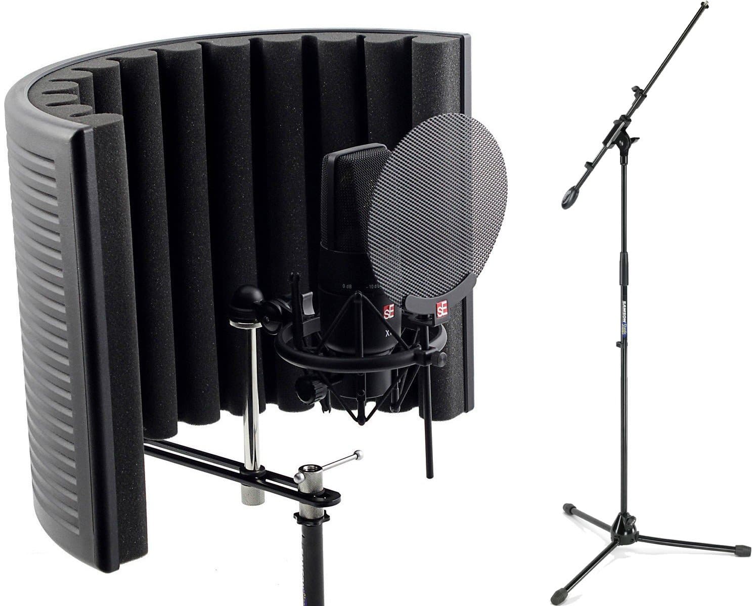 sE Electronics X1 LDC Studio Bundle with Shock Mount, Pop Filter, RF-X Reflexion Filter, and Cable