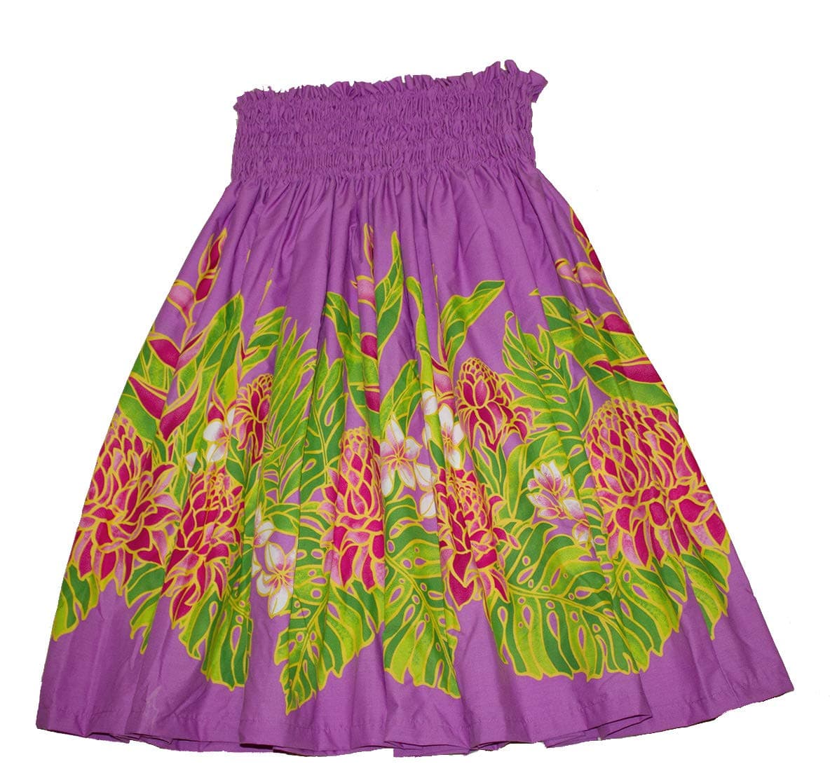 Hawaiian Pa'u Hula Skirt Pink Hawaii Flower