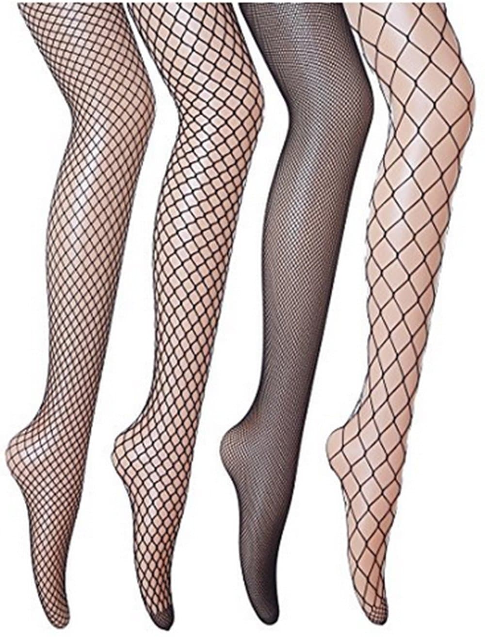 Fishnets Stockings Stylish Black Tights, Seamless Meshed Hollow Out Fishnet Pantyhose for Girls and Women