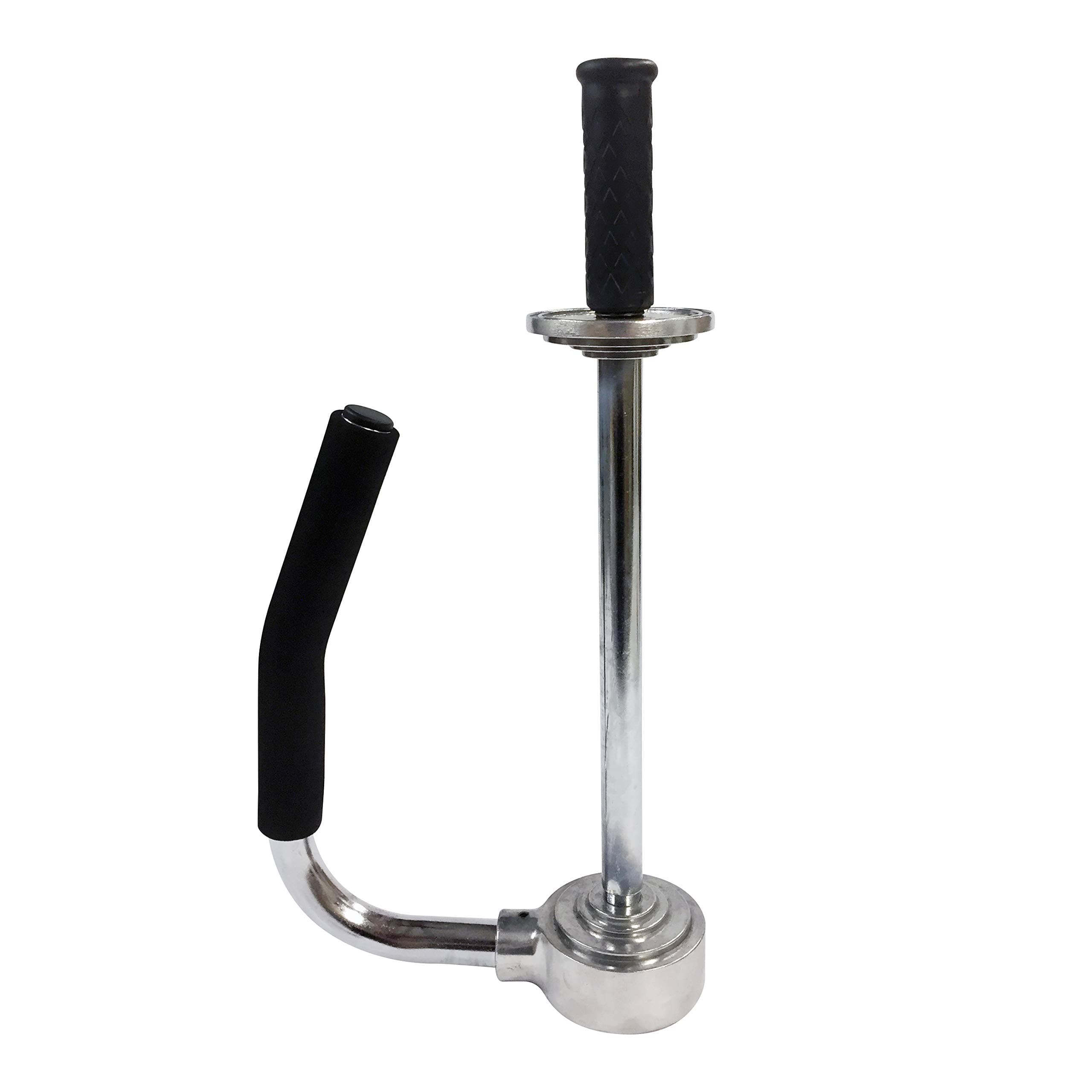 Stretch Film Dispenser Perfect Fit for 12" to 18" Pallet Stretch Wrap w/ 3" Core Industrial Strength Steel Pallet Wrapper with Tension Adjusting Knob for Ease of Use - Chrome