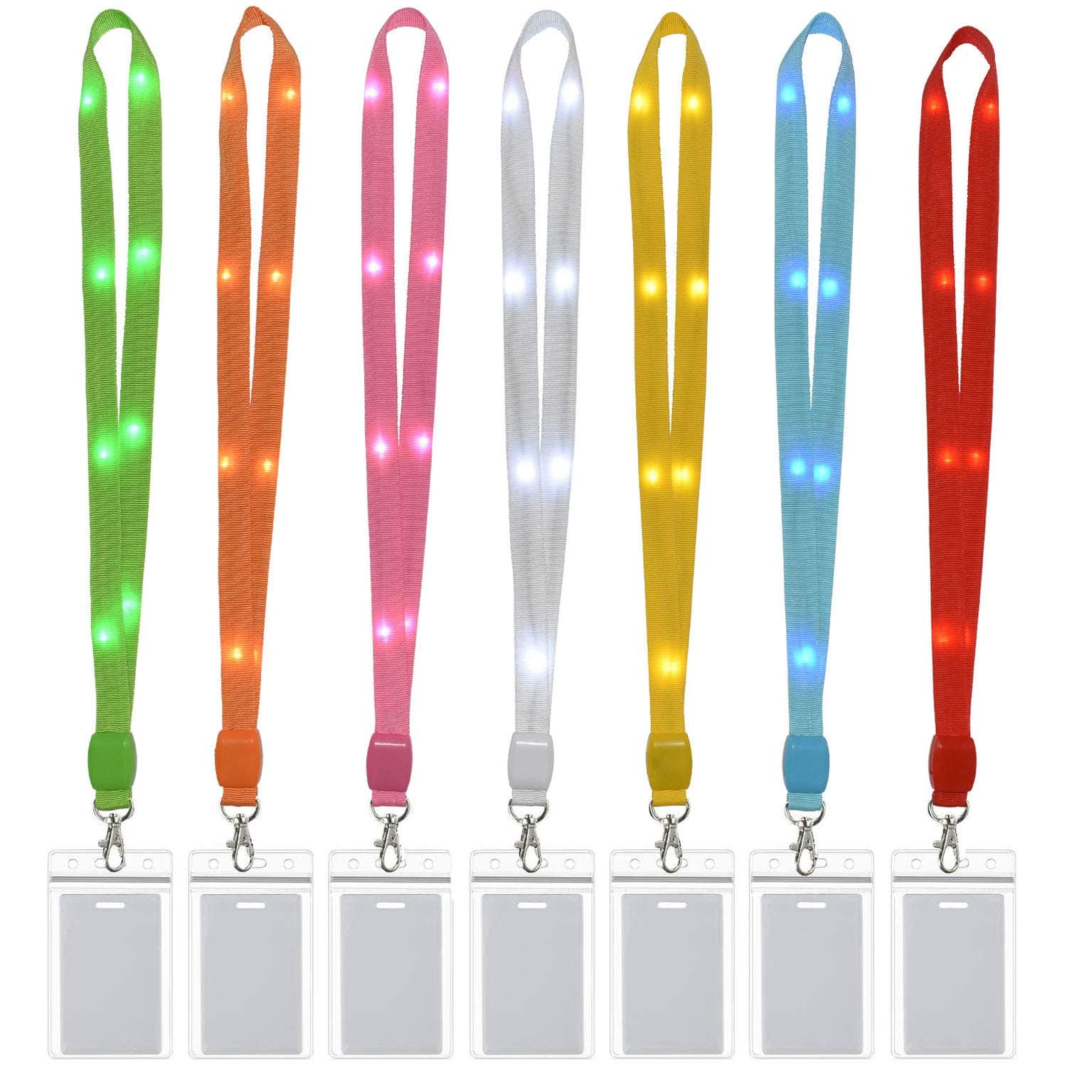 LED Carnival Cruise Lanyards Light Up Neon Necklace Neck Lanyard for Disney Fun