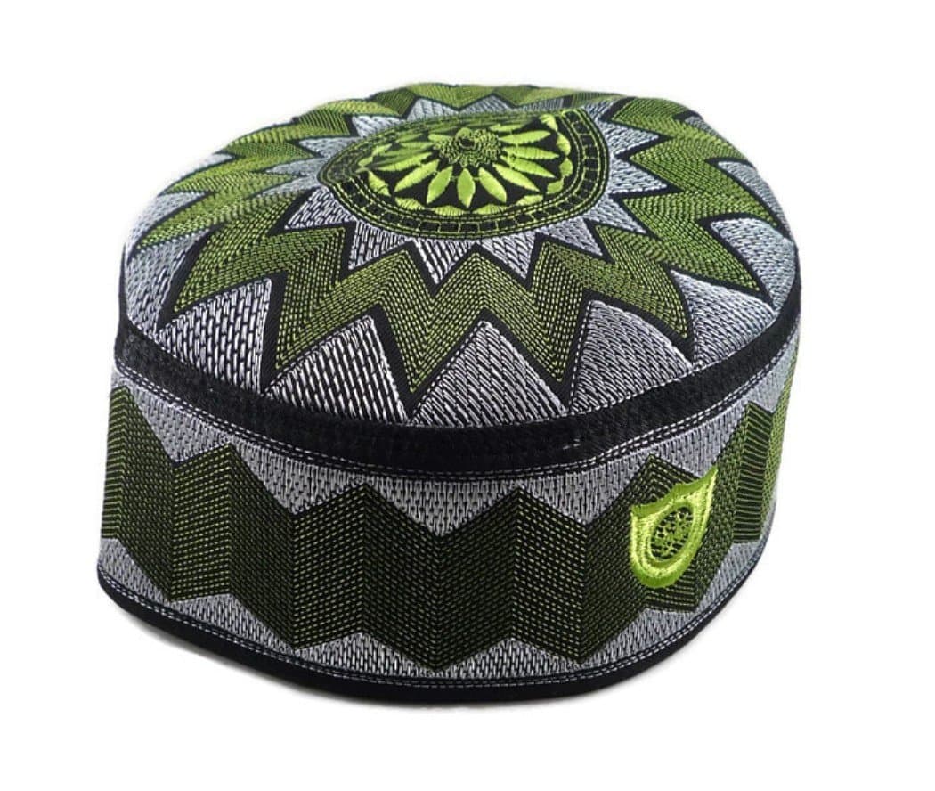 ALW006 Muslim Prayer Headware Kufi Hat Men Islam Skull Cap Ramadan Eid Gift