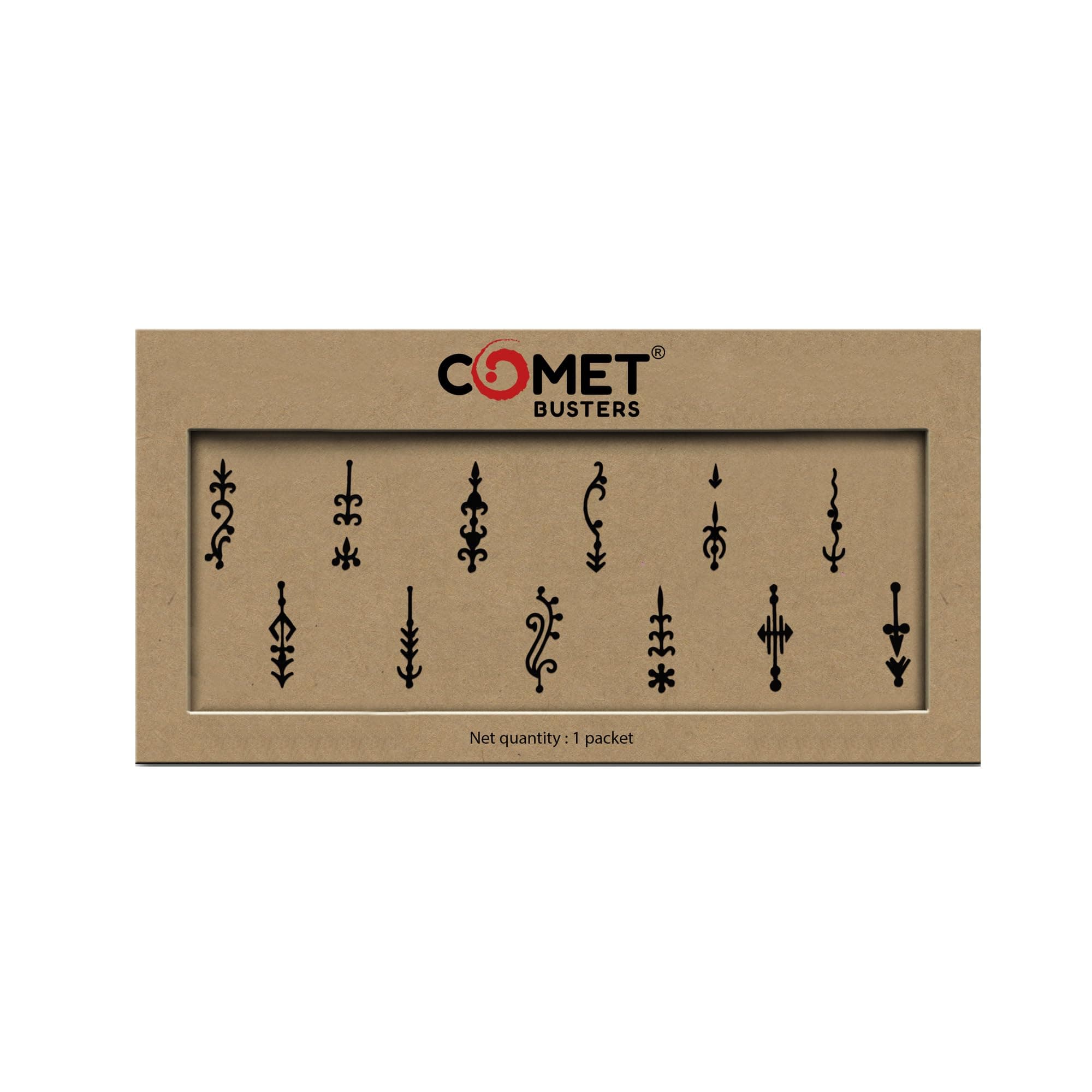 Beautiful Handcrafted Fancy Black Bindi For Women (20mm) (BIN047)