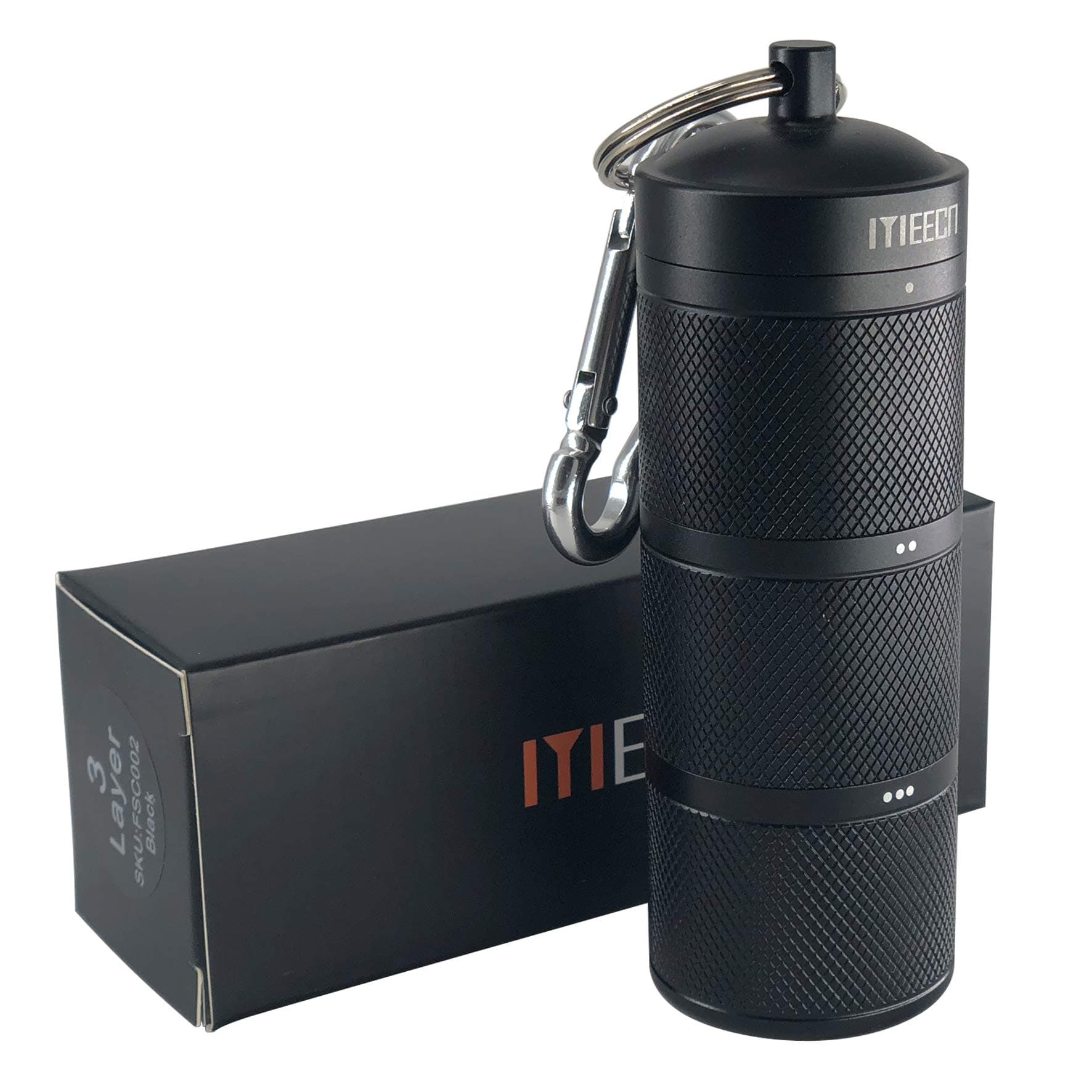 MEECN Three-Layer Large Pill Organizer Pill Box, Metal Pill Dispensers Waterproof Pill Container Can Store Pills Anything Sizes, Vitamins, Cod Liver Oil, Supplements and Medication (Black)