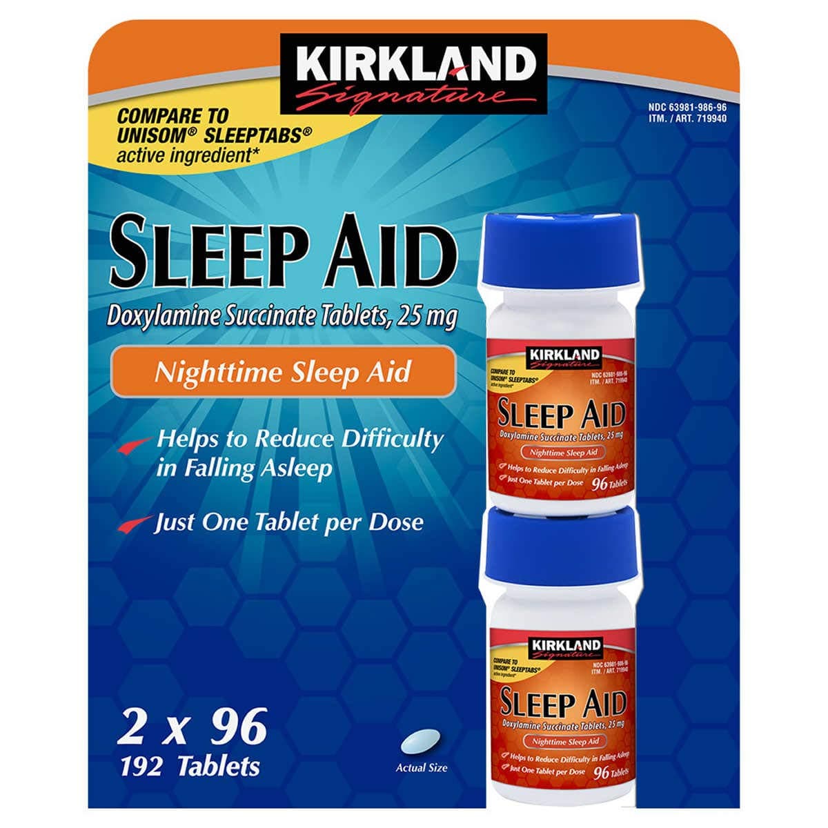 Signature Sleep Aid, 192 Tablets (3 Pack)