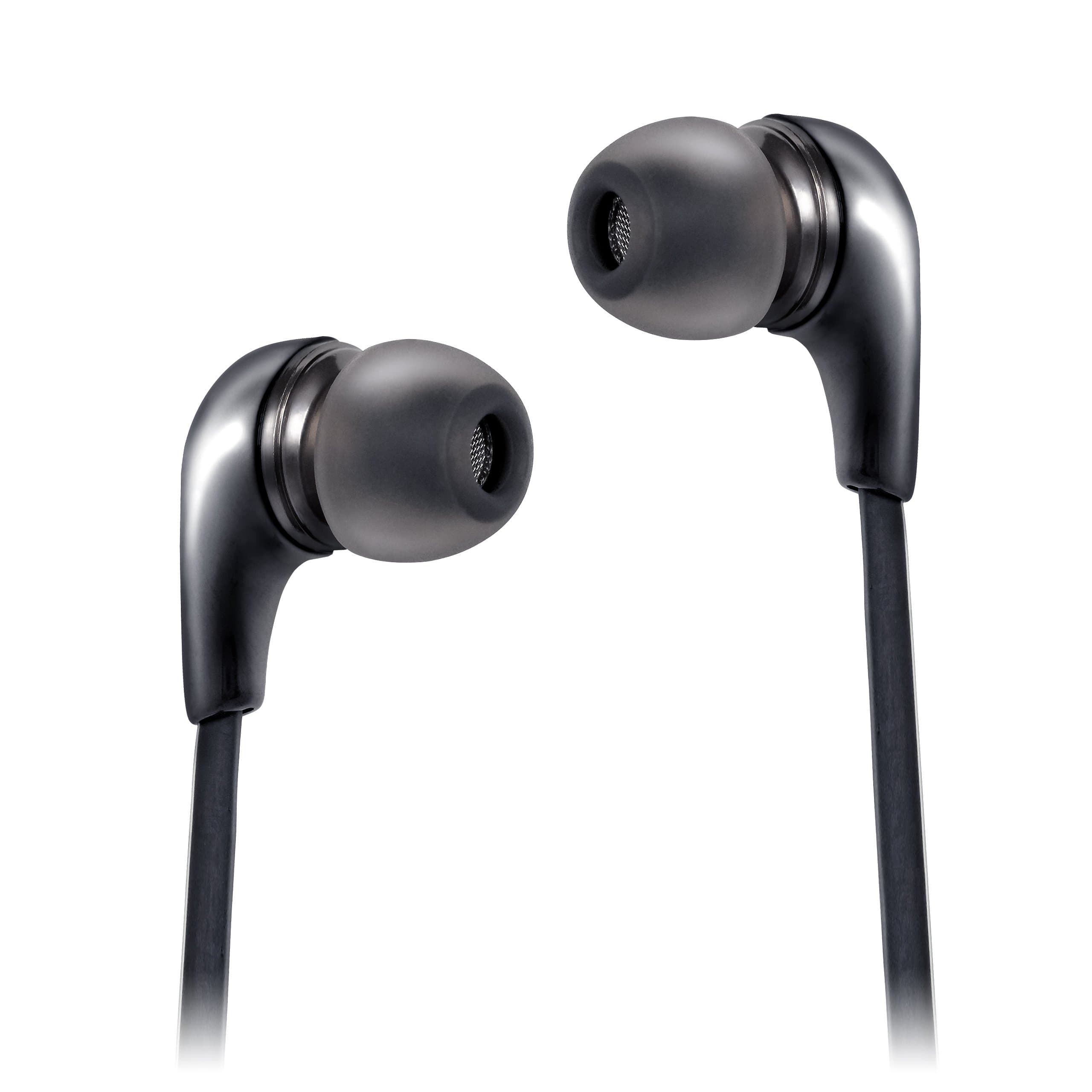 iQualTech Earphones for iPhone - Ceramic Sculpted Earphones with Microphone for Handsfree calling and Remote earphones for iPhone 6, 6+, 5S, 5c, 5, 4, 4S, iPod Touch, iPad Air, iPad Mini, iPad Retina - Black