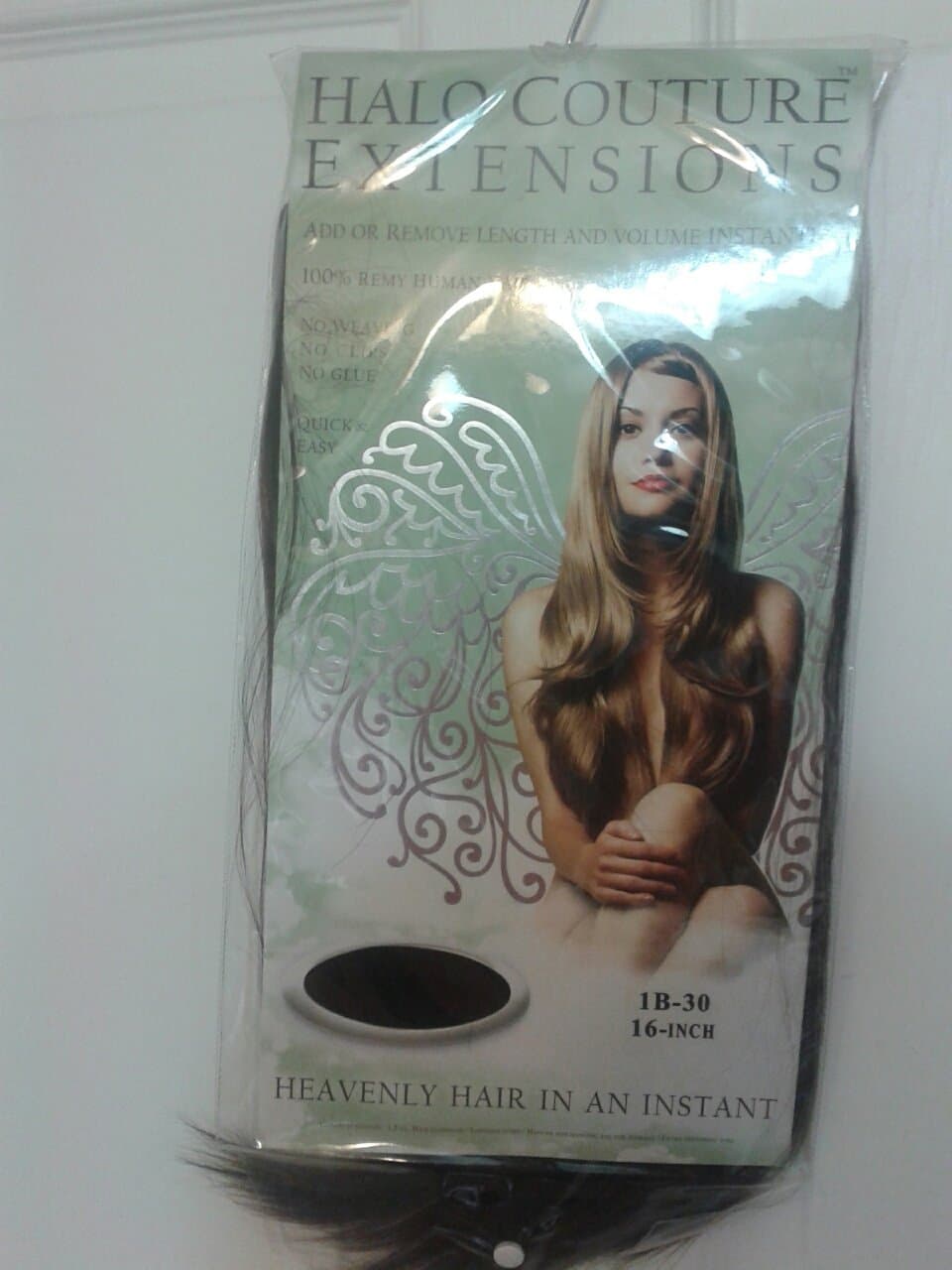 Halo Hair Extensions - 16 Inch #2 Dark Brown - One Piece Halo Flip in - 100% Remy Human Hair