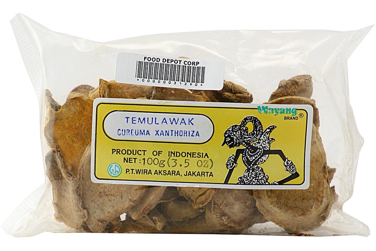 Temulawak Kering (Cureuma Xanthoriza) - 3.5oz (Pack of 1)
