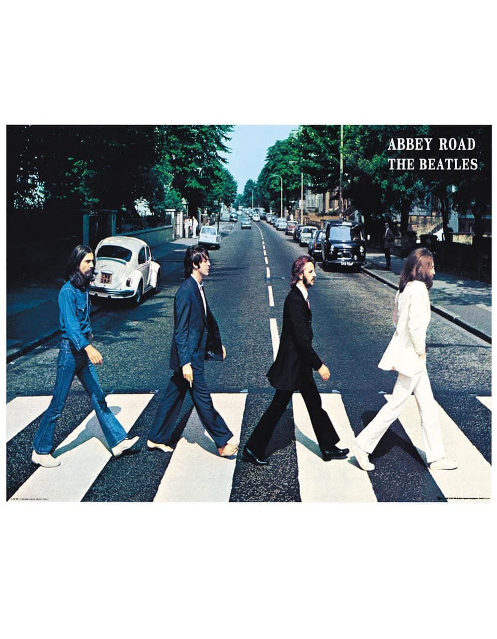 Beatles-Abbey Road Wall Poster, 22.375" x 34", Unframed Version, Bedroom