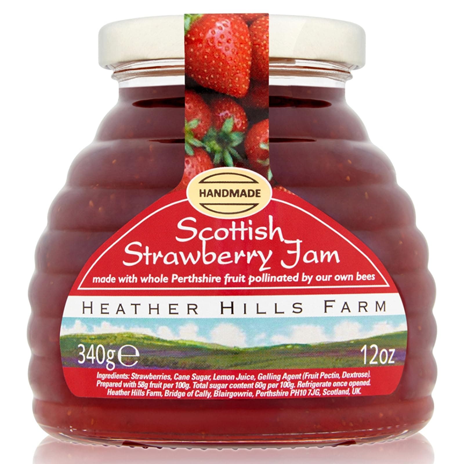 Heather Hills Farm Scottish Strawberry Jam | 12oz (340g) | Authentic Highlands Flavor in Every Spoonful | Perfect for Toast, Scones, and More
