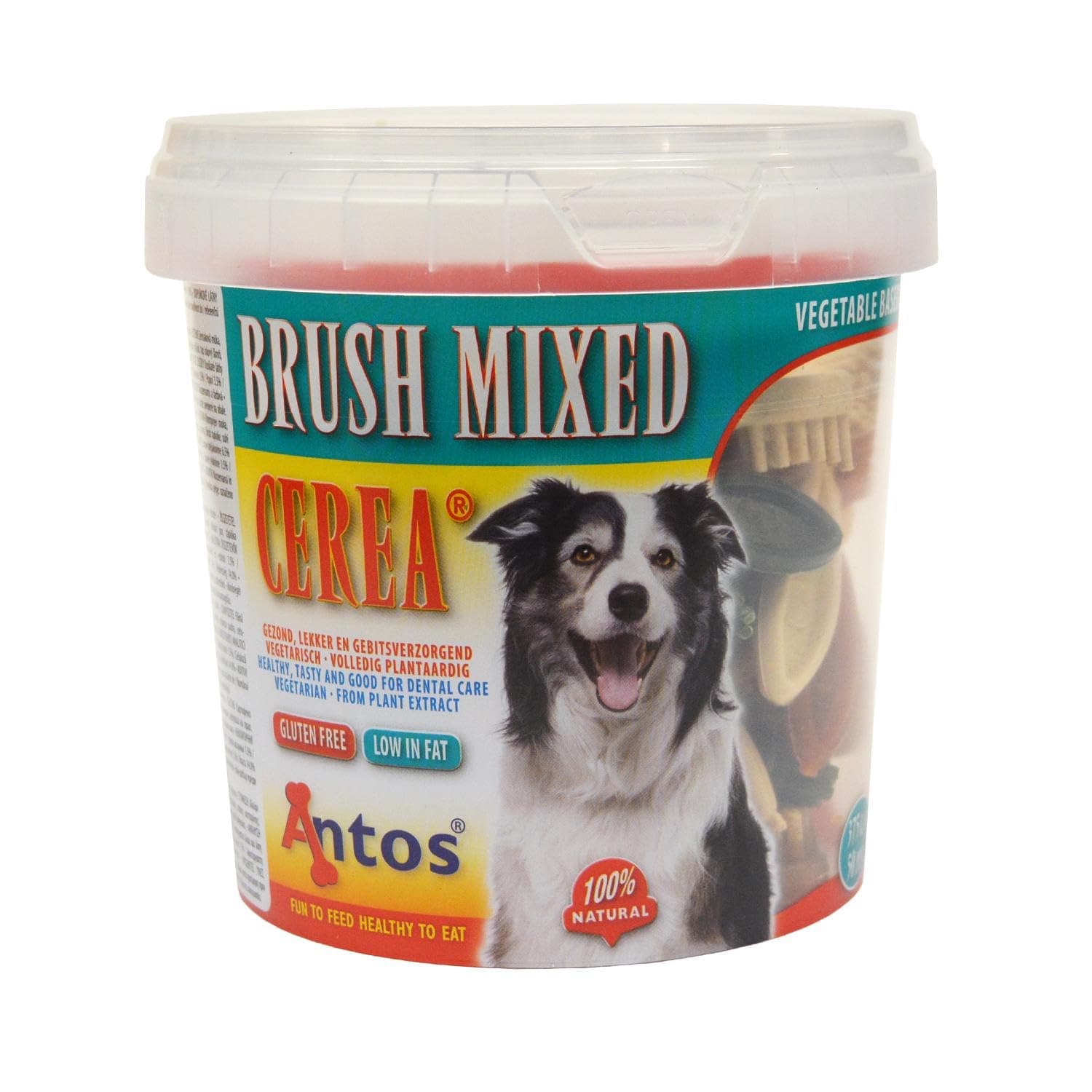 Cerea Brush Mixed Dental Care – Mini Vegetable Toothbrush Dog Treats - Dog Natural Dental Health