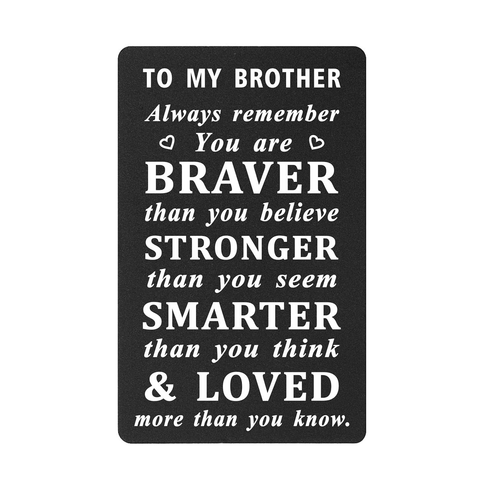 HYHYDHPto My Brother Christmas Cards, Brother Inspirational Gifts Birthday Cards from Brother Sister, Bro Graduation Ideas