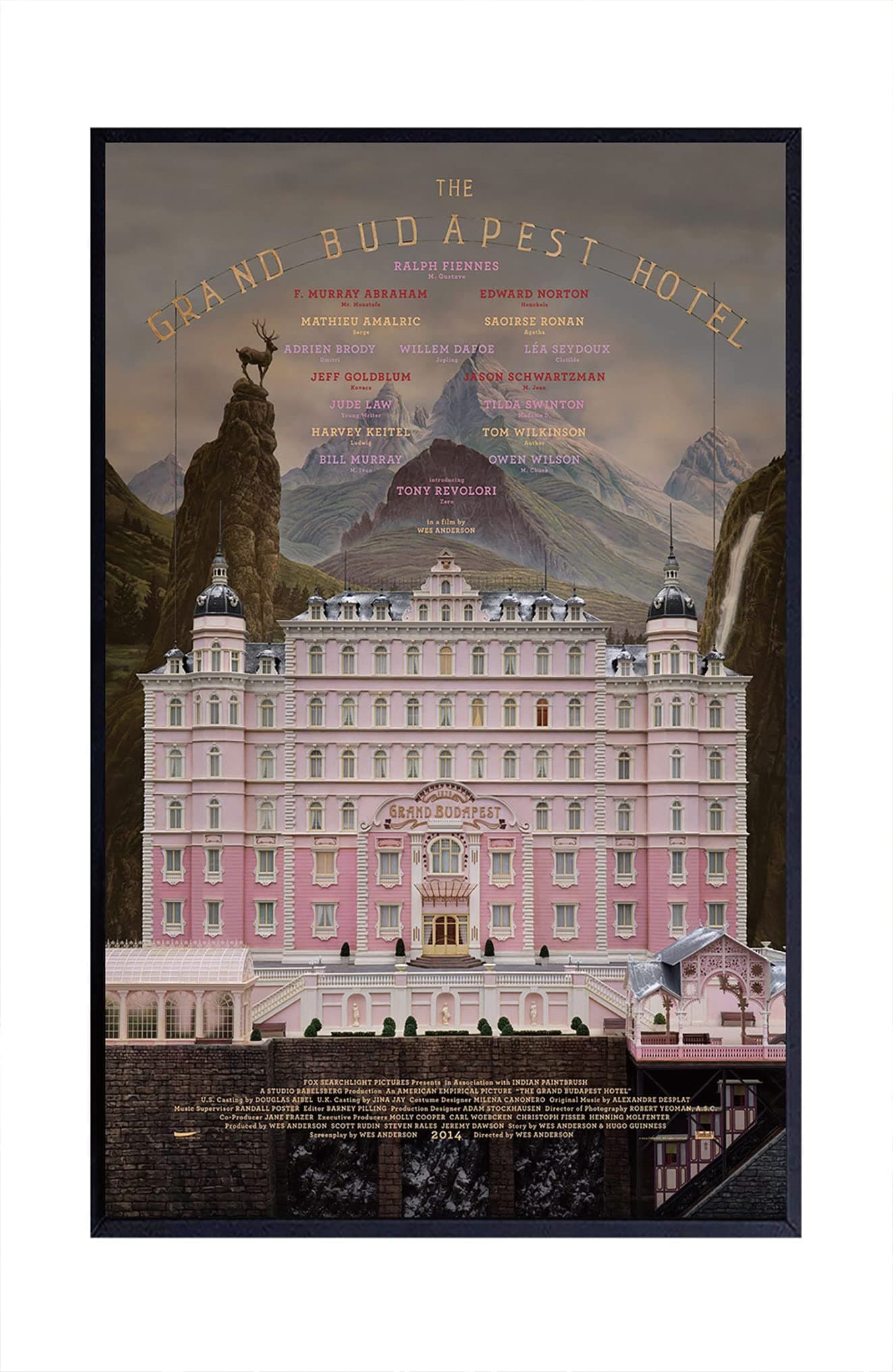 Christ-EZ The Grand Budapest Hotel Wall Movie Poster - Matte poster Frameless Gift 11 x 17 inch(28cm x 43cm)
