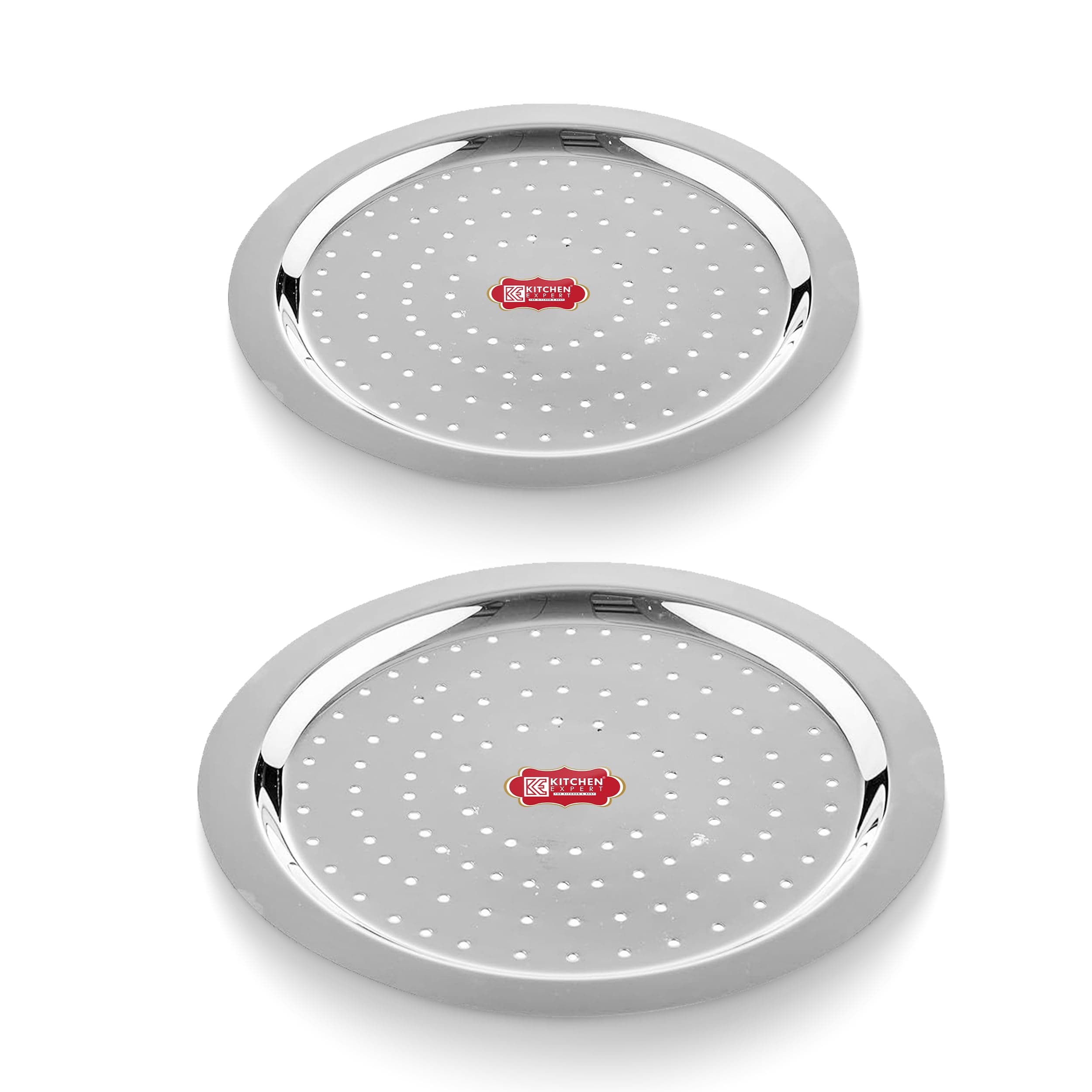 Steel Hole Lid | Set of 2 | Lid Covers for Utensils | Milk Cover Plate| Steel Jali Plate | Essential Set for | Multipurpose