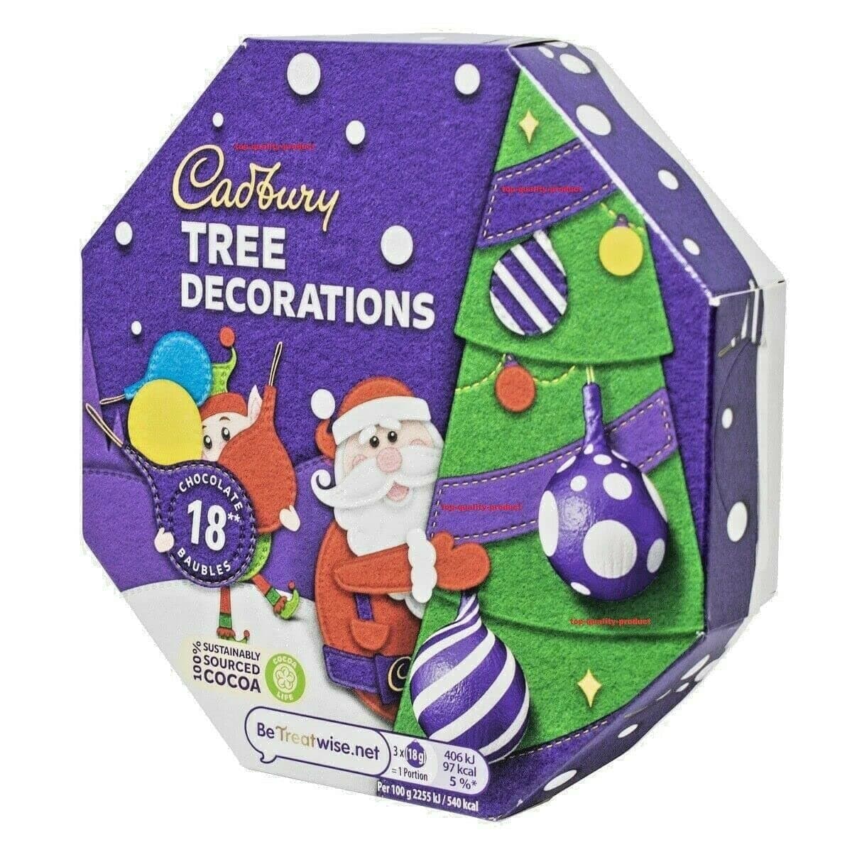 Cadbury Milk Chocolate Tree Decoration 108G