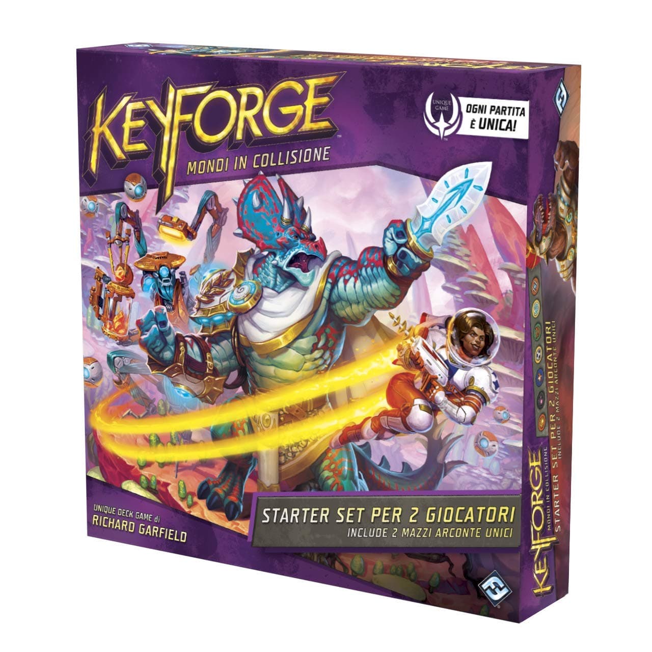 Asmodee - KeyForge: Collision Worlds, Starter Set for 2 Players, Card Game, 10604