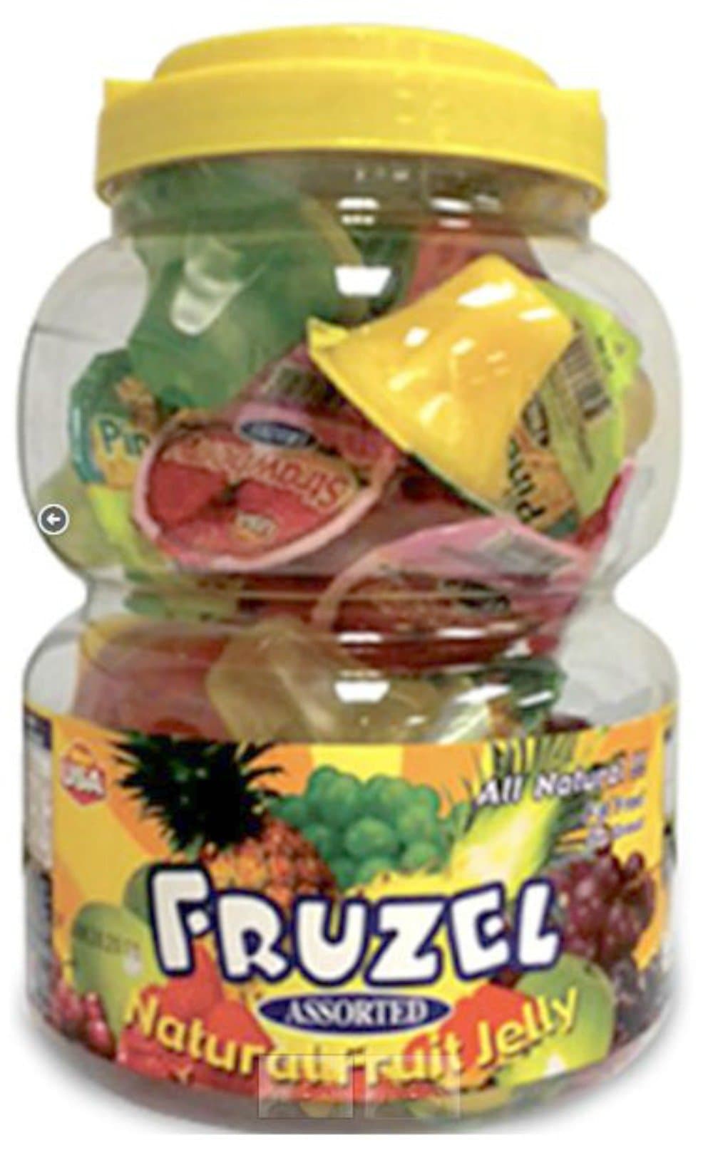 Fruzel Assorted Natural Fruit Juice Jelly Cups 51 Ounces